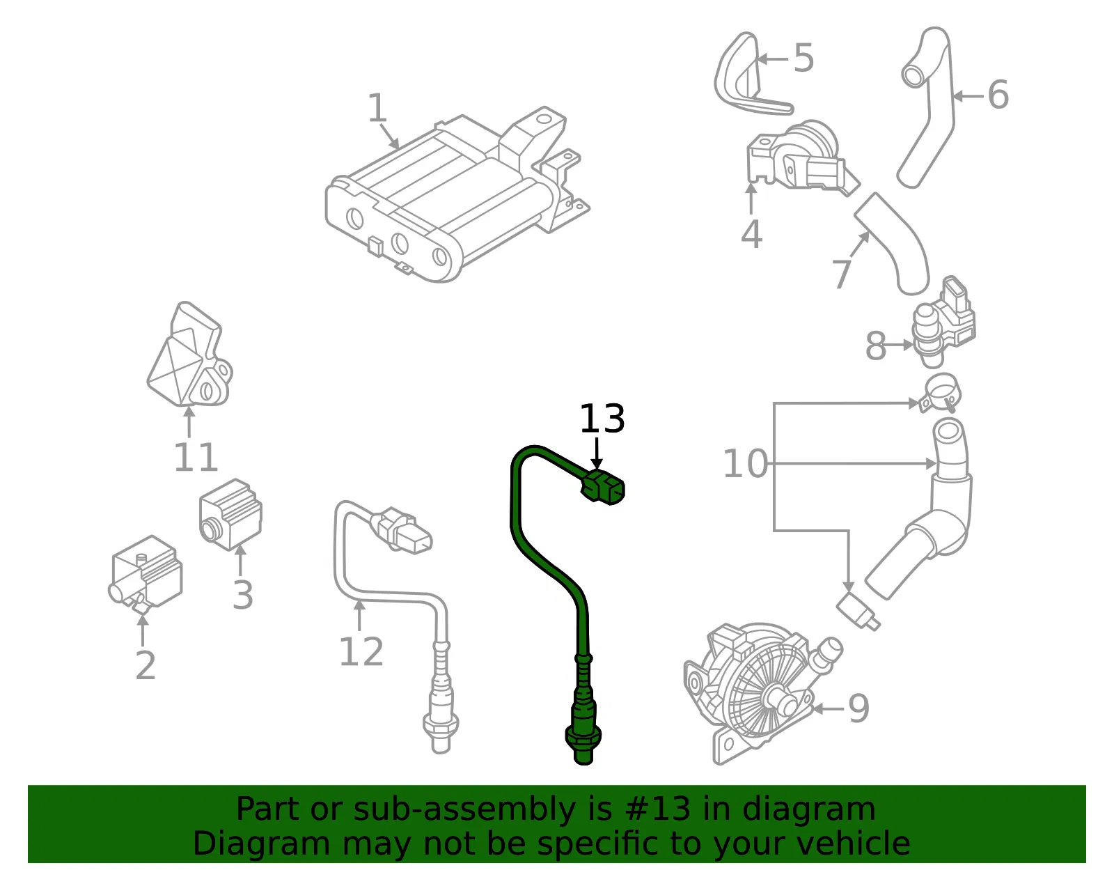 Oxygen Sensor - Kia (39210-2M435) - view 2