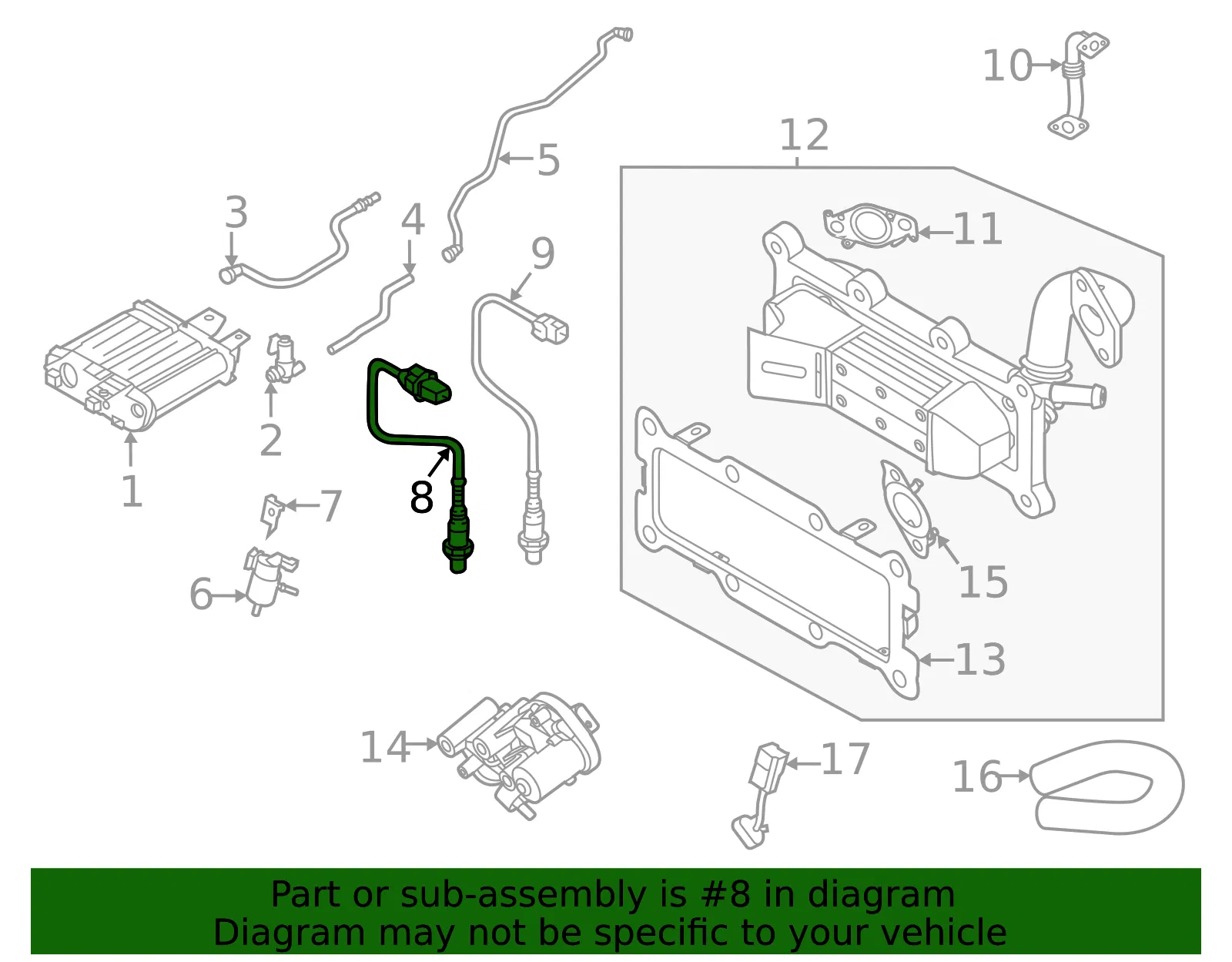 Oxygen Sensor - Kia (39210-2S000) - view 2