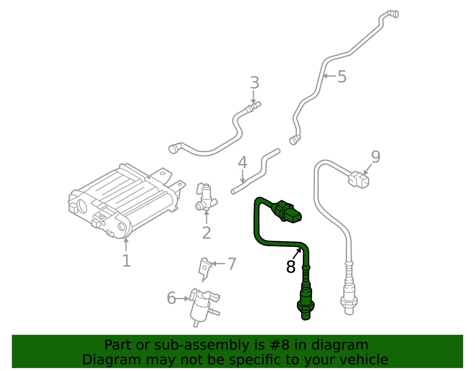 Oxygen Sensor - Kia (39210-2S200) - view 2