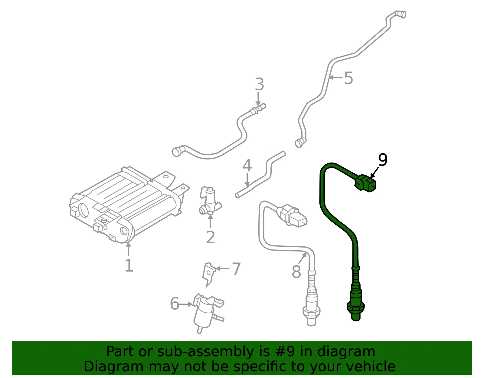Oxygen Sensor - Kia (39210-2S210) - view 2