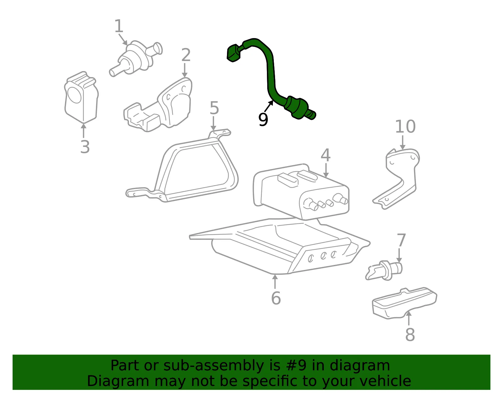 Oxygen Sensor - Kia (39210-37510) - view 2