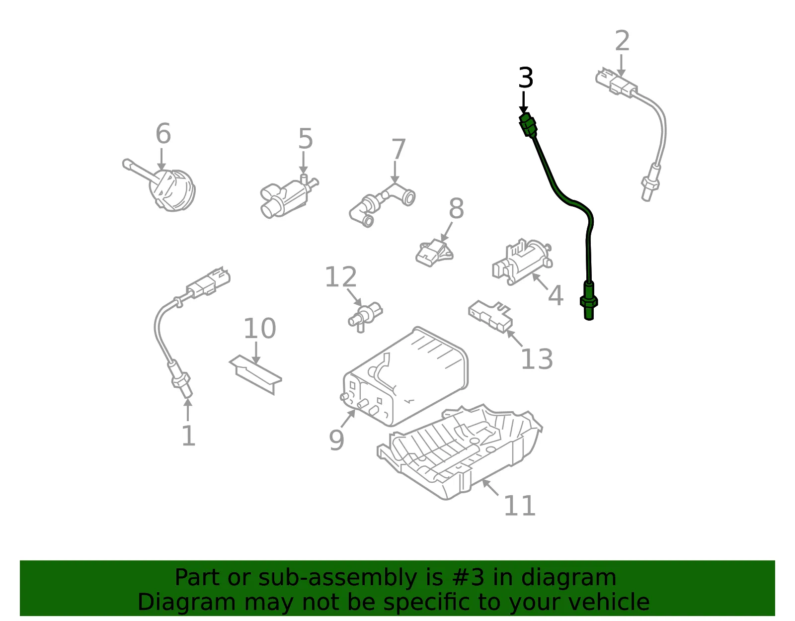 Oxygen Sensor - Kia (39210-3C400) - view 2
