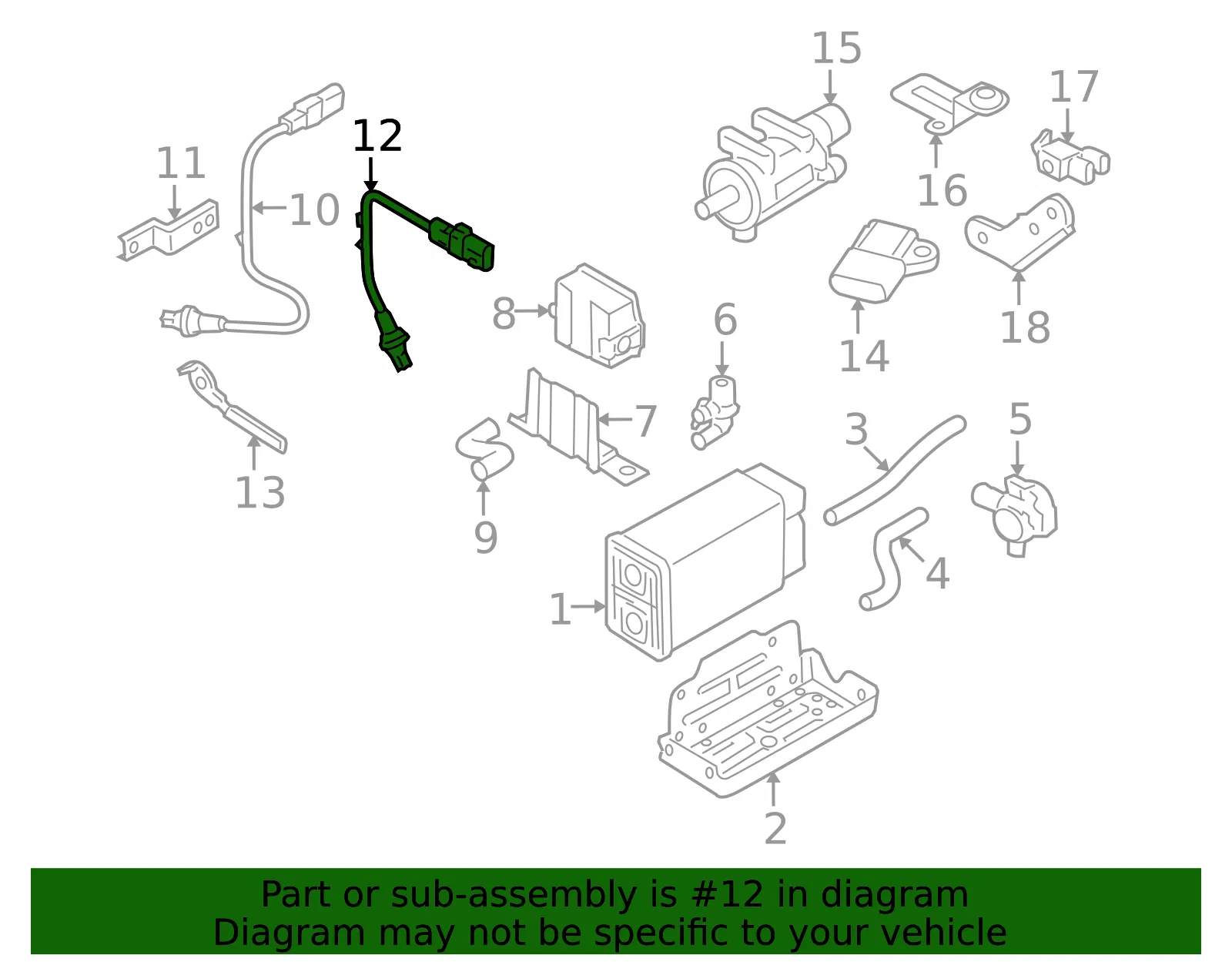 Oxygen Sensor - Kia (39210-3C860) - view 2