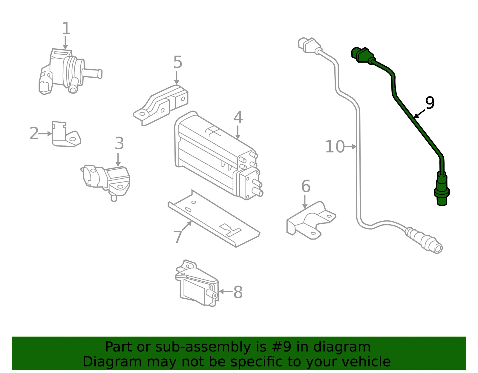 Oxygen Sensor - Kia (39210-3CDB0) - view 2
