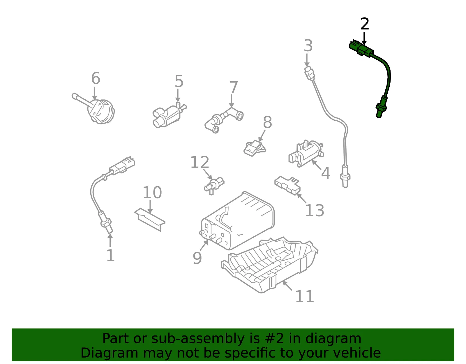 Oxygen Sensor - Kia (39210-3CDC0) - view 2