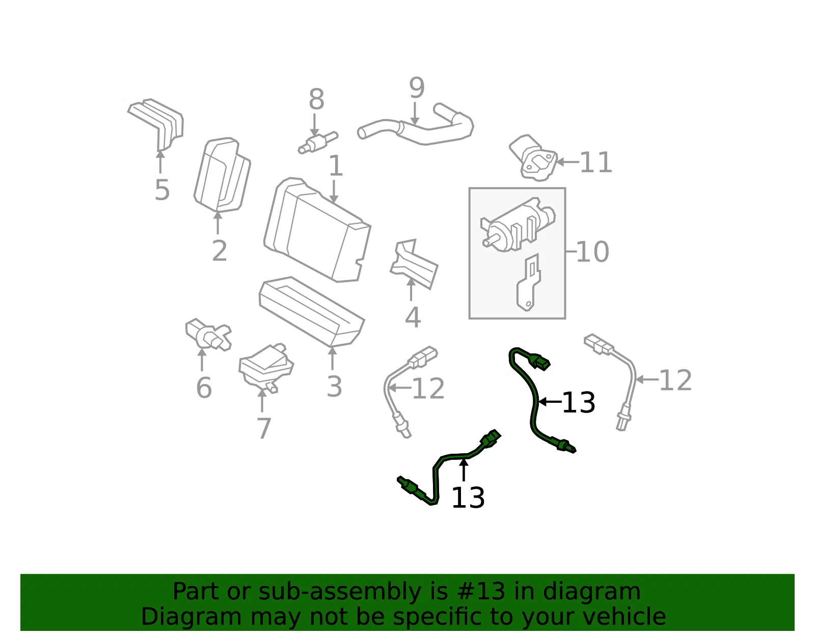 Oxygen Sensor - Kia (39210-3E120) - view 2