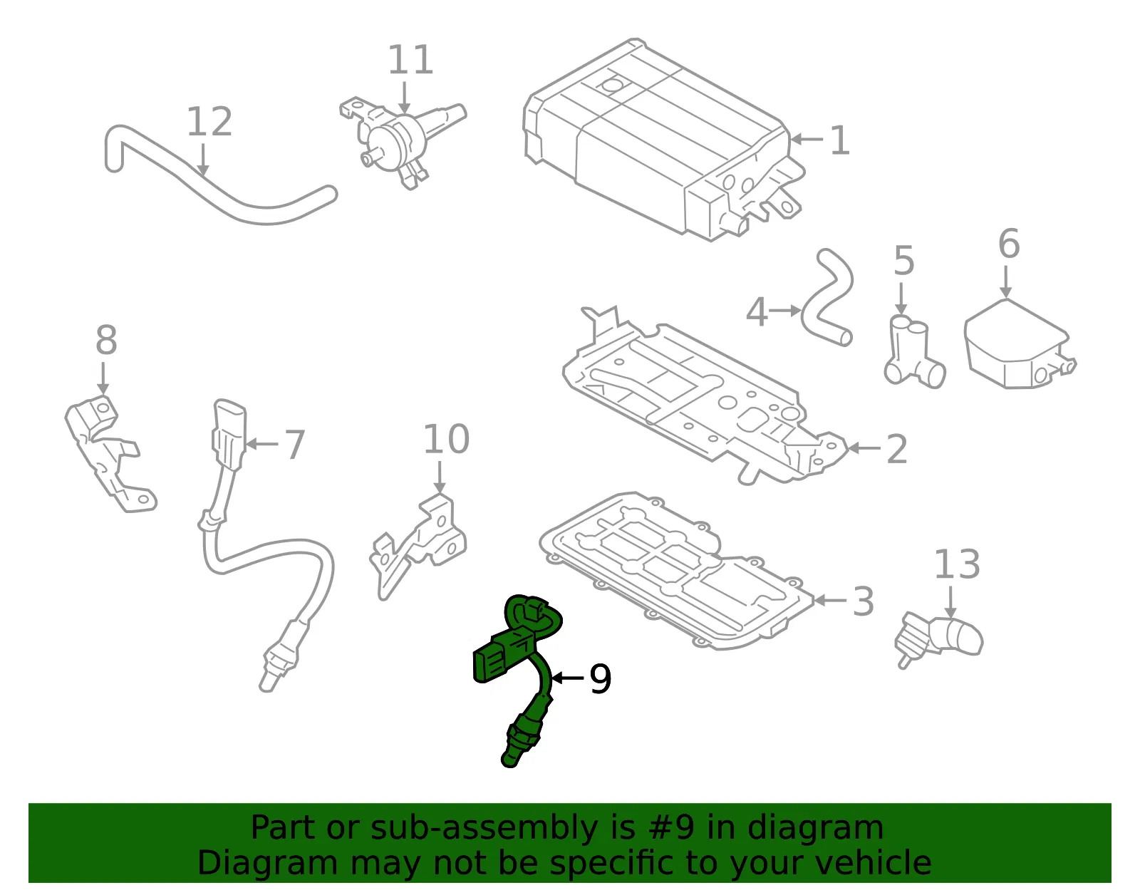 Oxygen Sensor - Kia (39210-3F070) - view 2