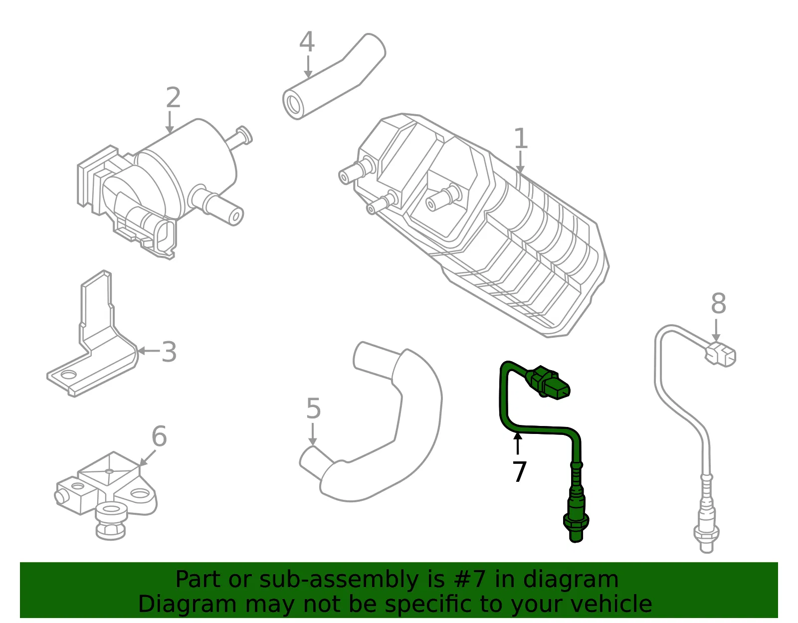 Oxygen Sensor - Kia (39210-3NFB0) - view 2