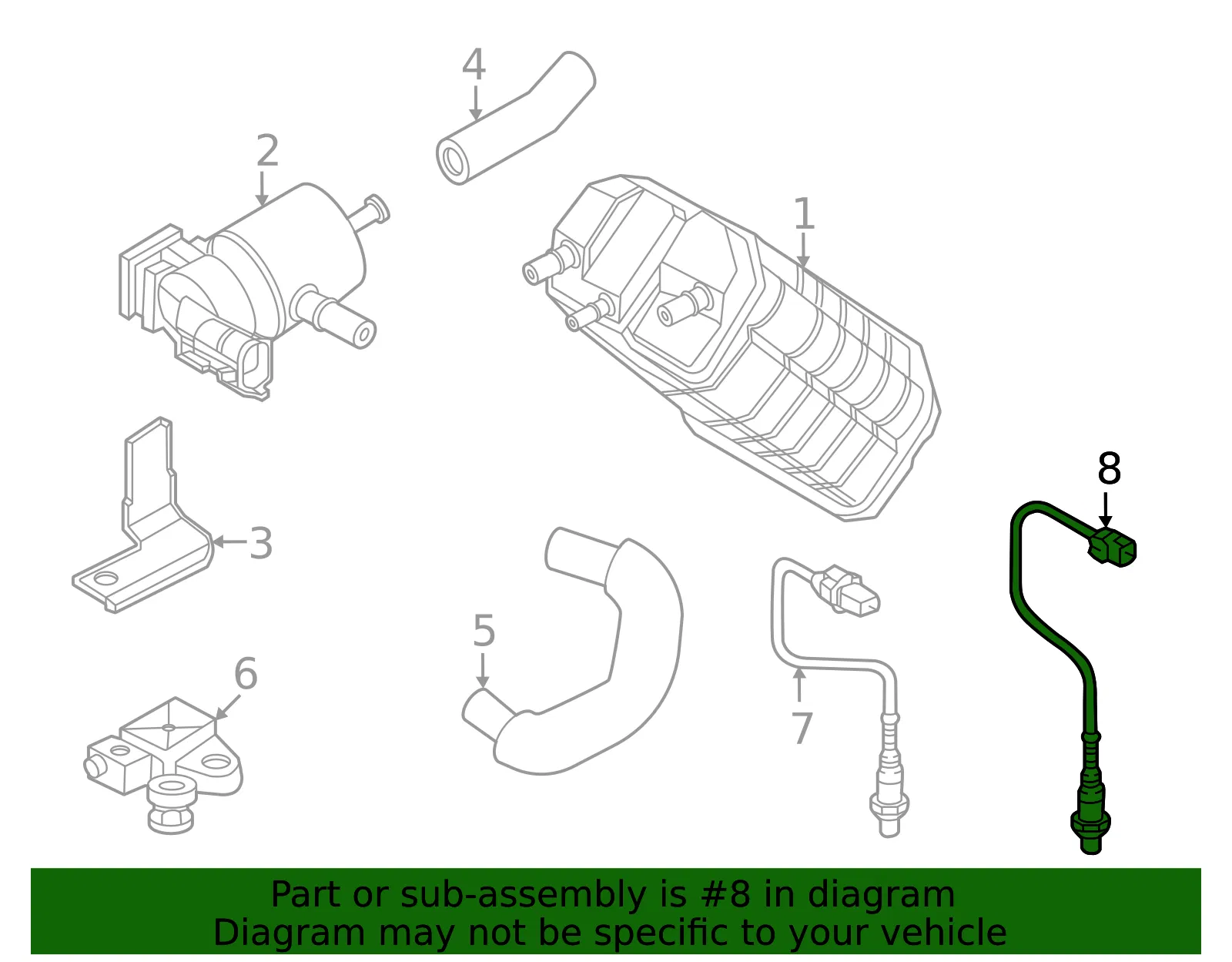 Oxygen Sensor - Kia (39210-3NFC0) - view 2