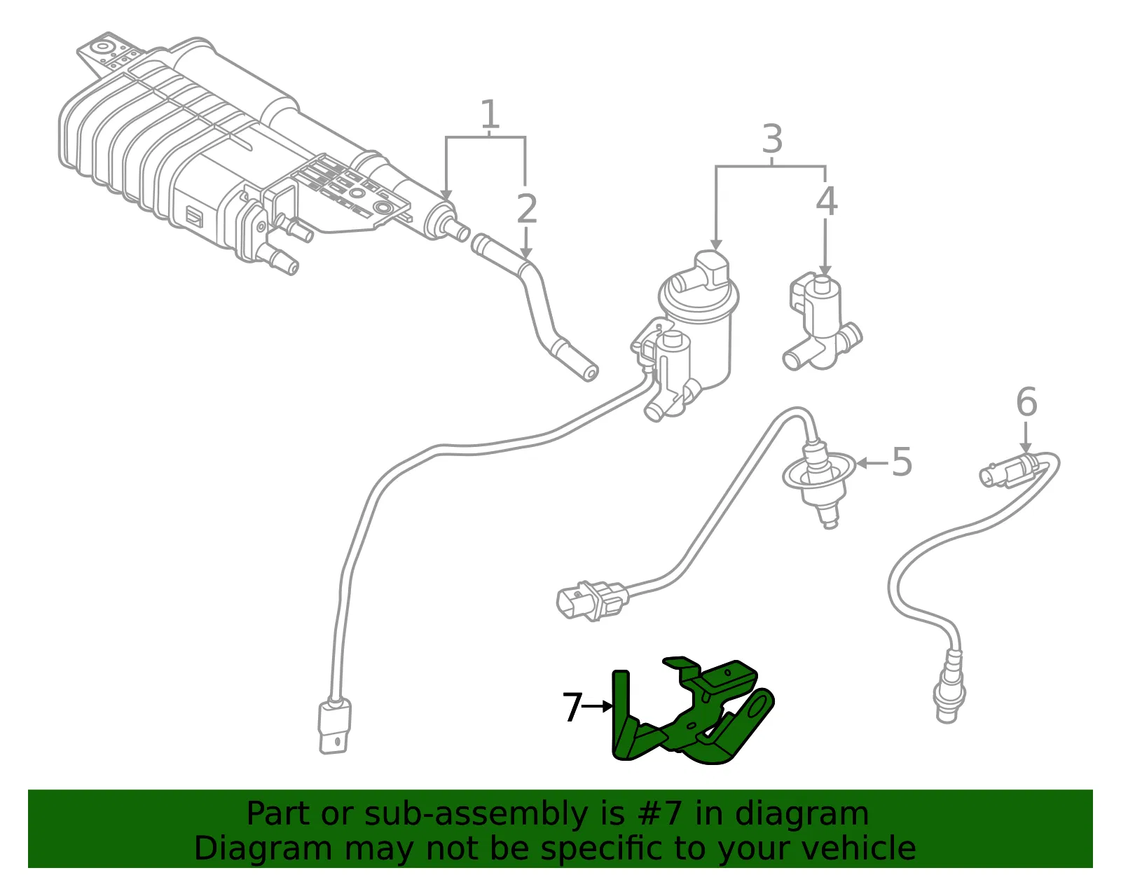 Oxygen Sensor Bracket - Kia (39211-2S200) - view 2