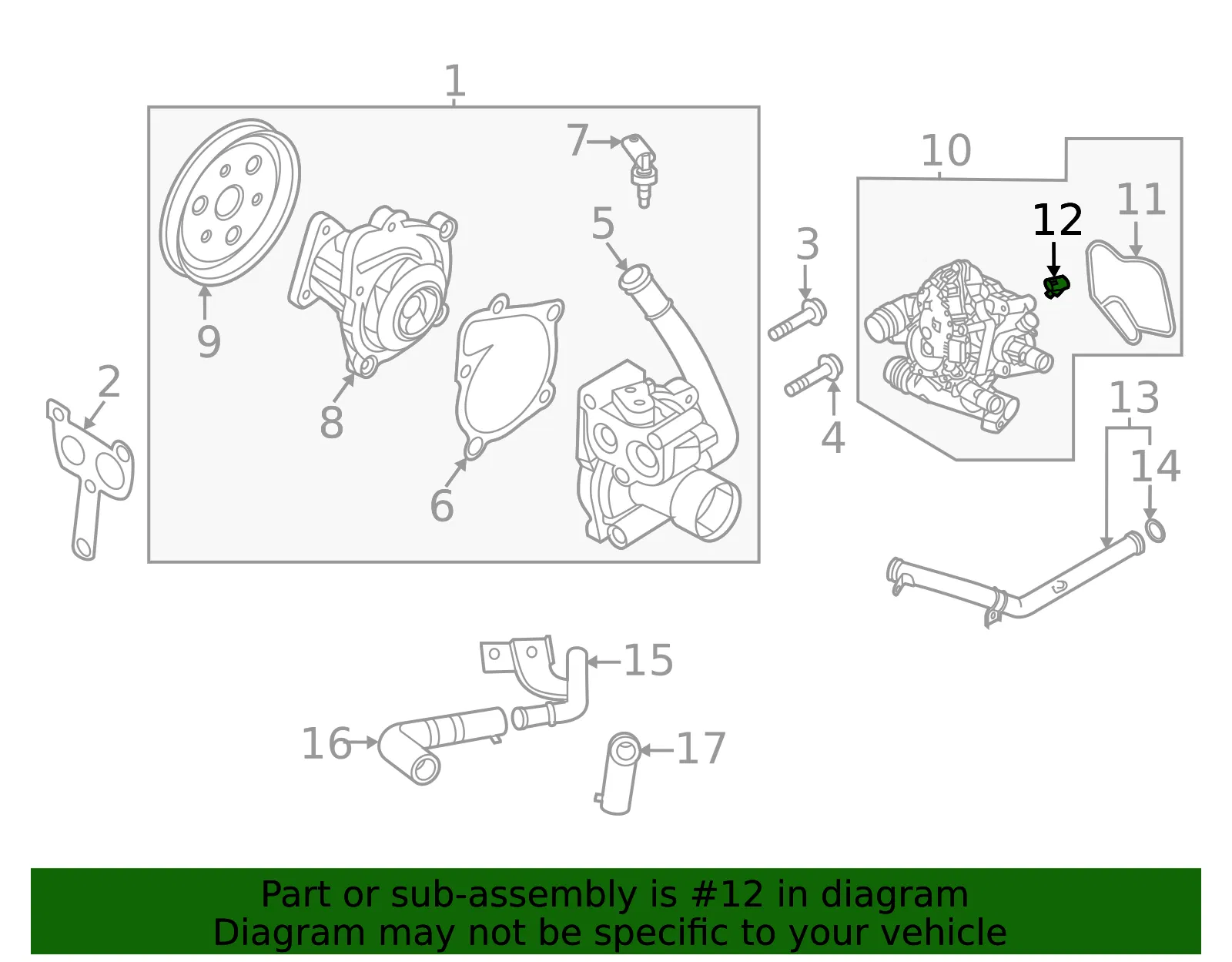 Engine Coolant Temperature Sensor - Kia (39220-2S010) - view 2