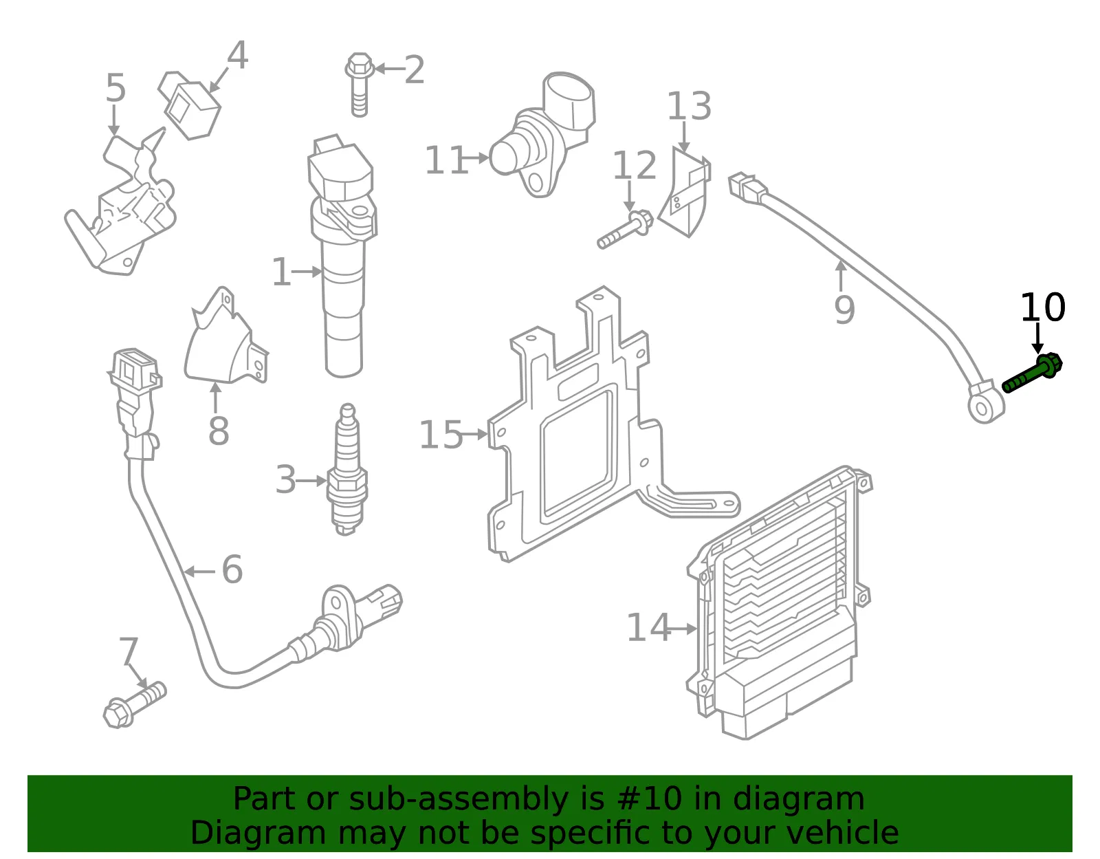 Knock Sensor Bolt - Kia (39223-2G830) - view 2