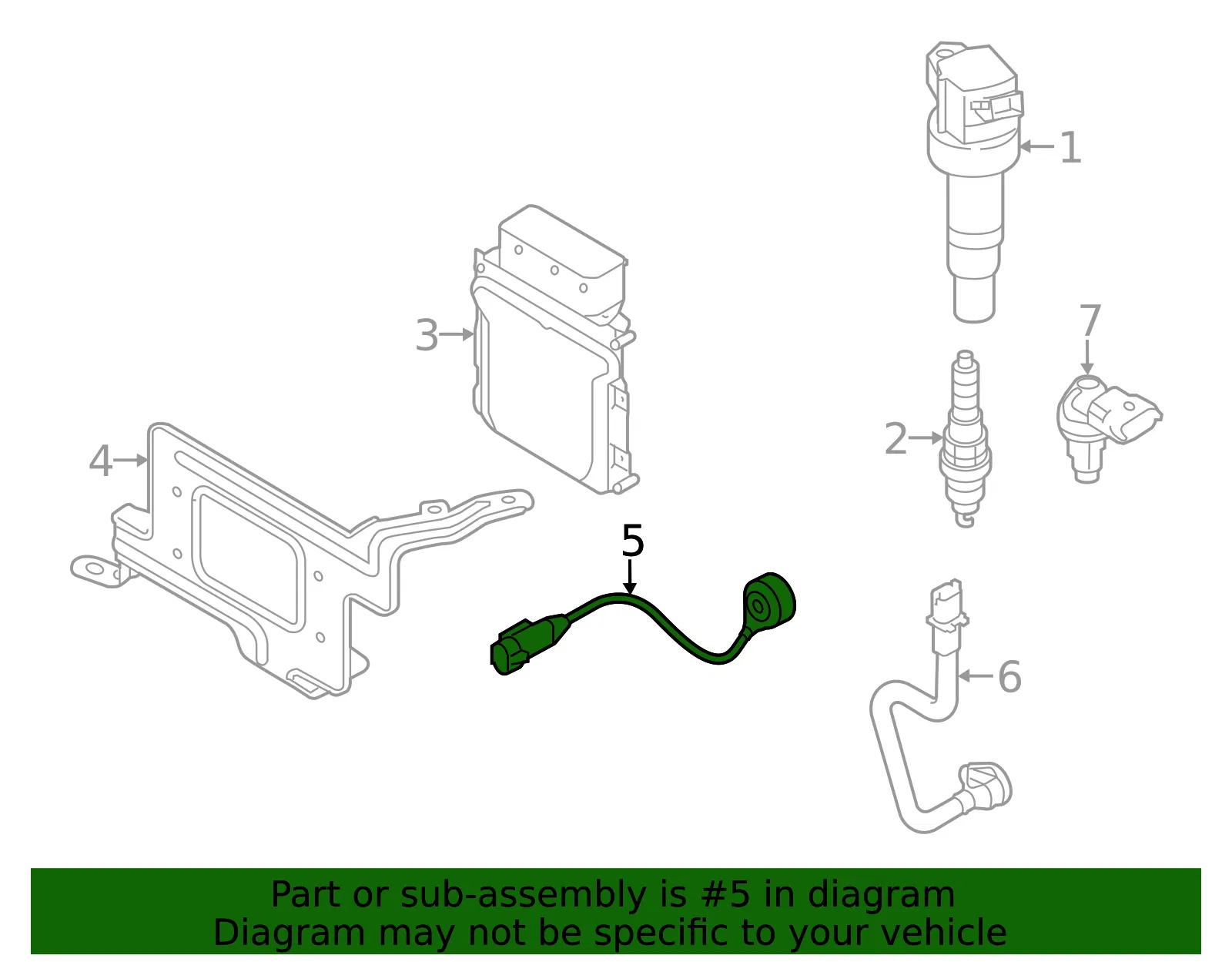 Knock Sensor - Kia (39250-2B020) - view 2
