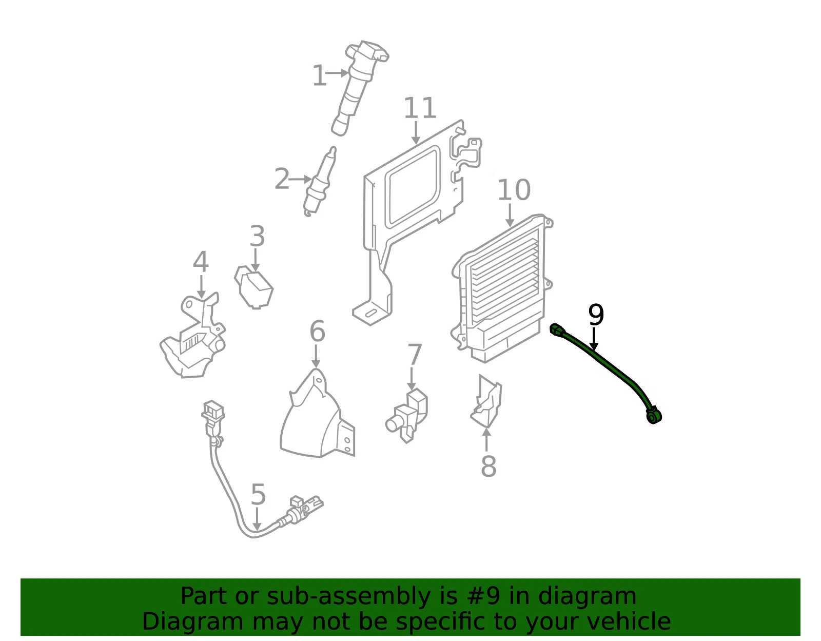 Knock Sensor - Kia (39250-2C500) - view 2