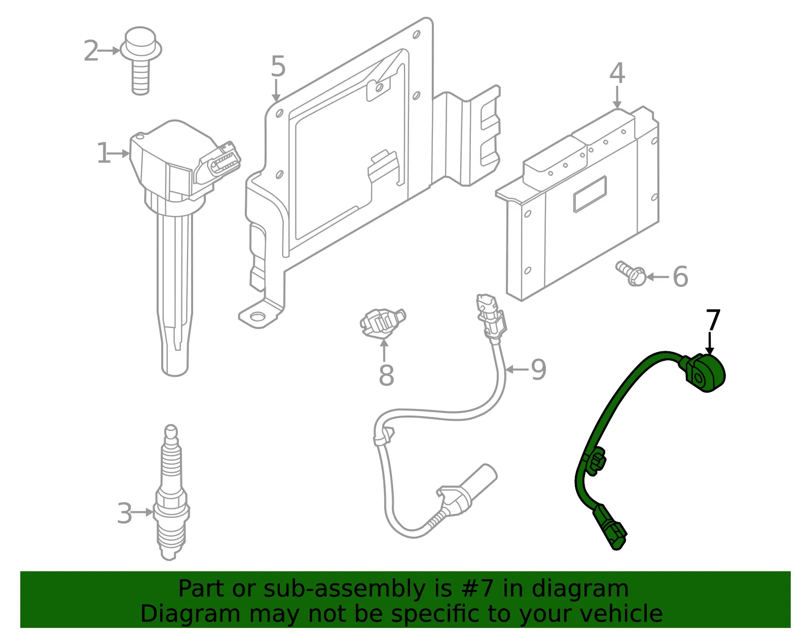 Knock Sensor - Kia (39250-2M500) - view 2