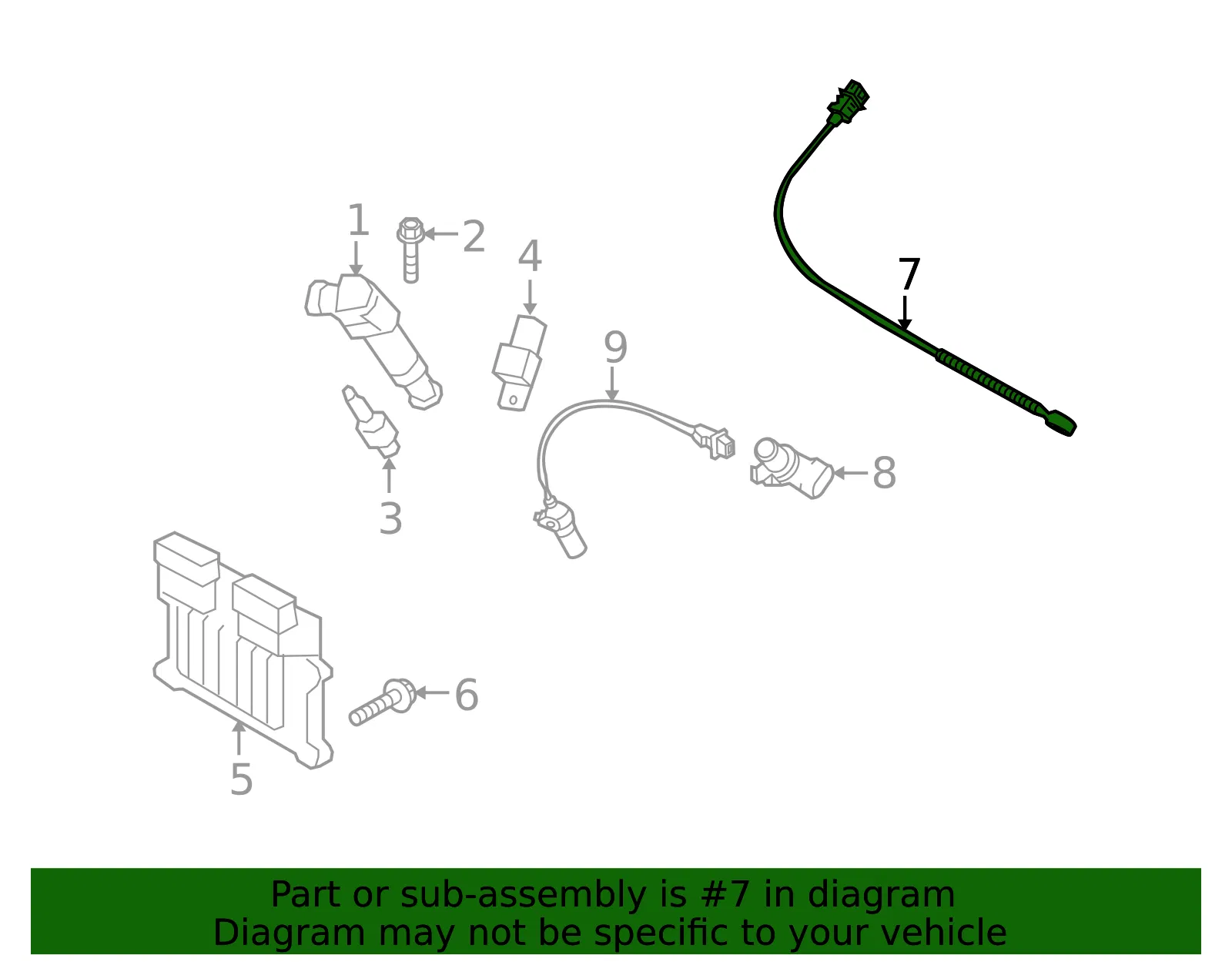 Knock Sensor - Kia (39250-3E110) - view 2