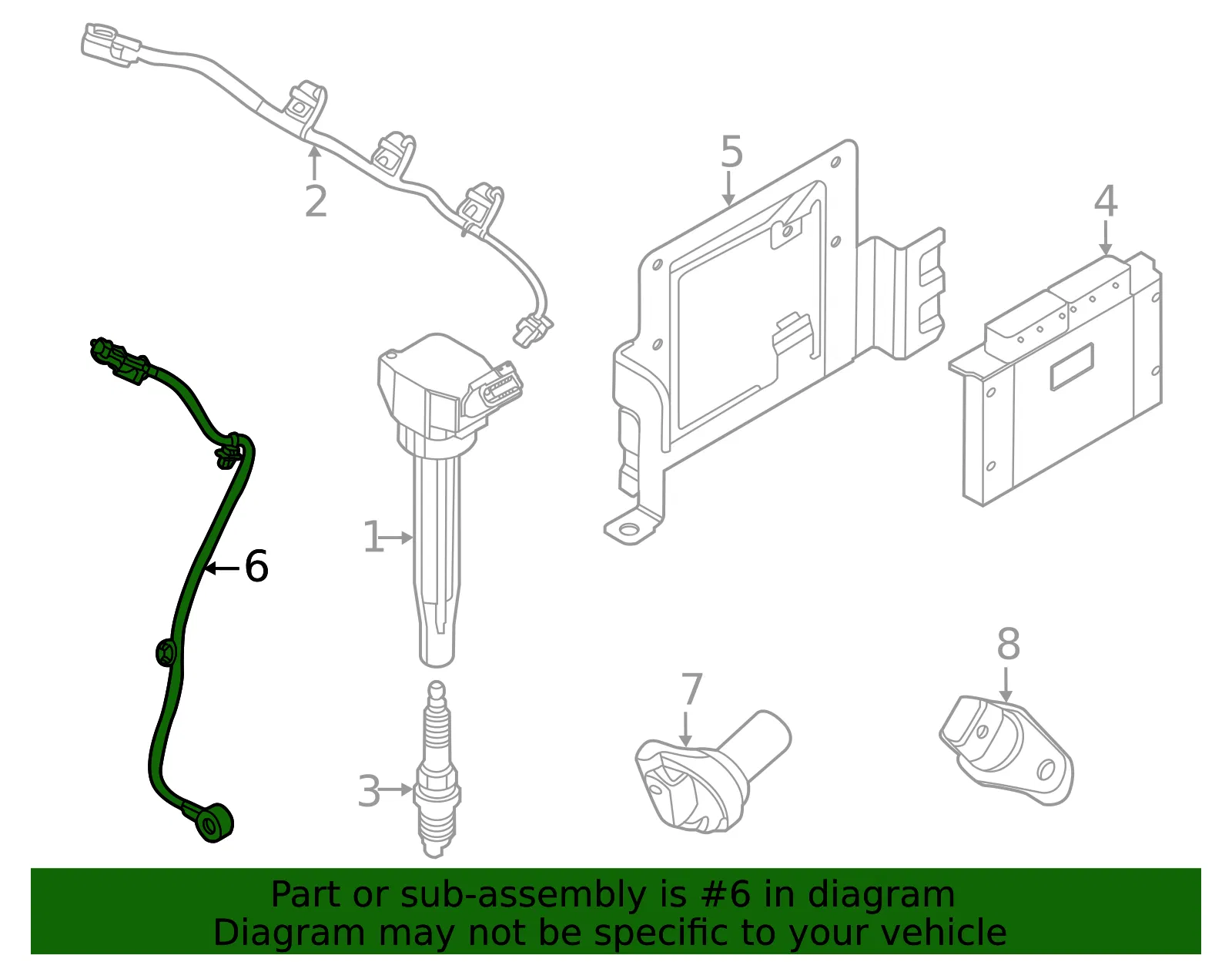 Knock Sensor - Kia (39250-3NFB0) - view 2
