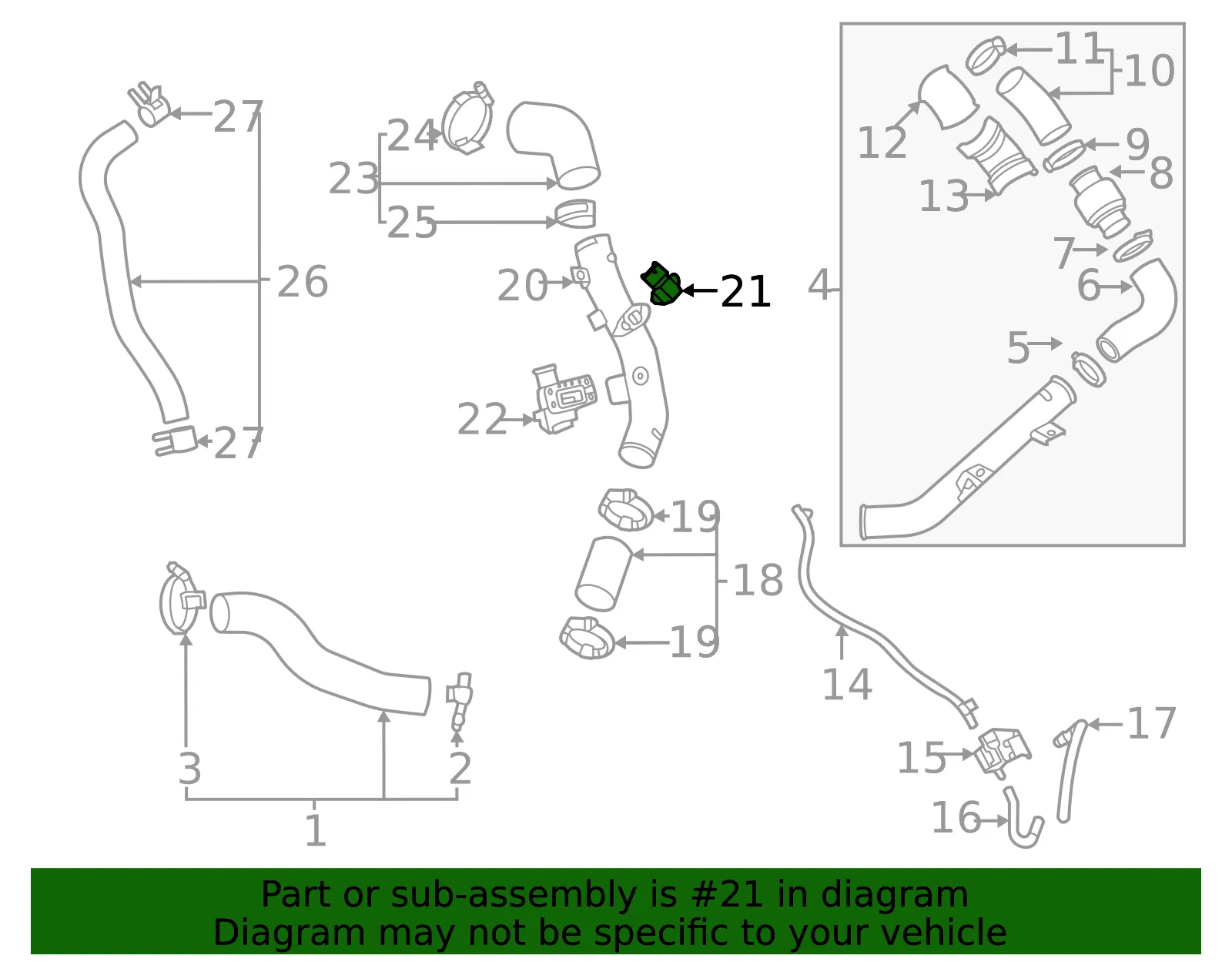 Boost Sensor - Kia (39300-2A600) - view 2