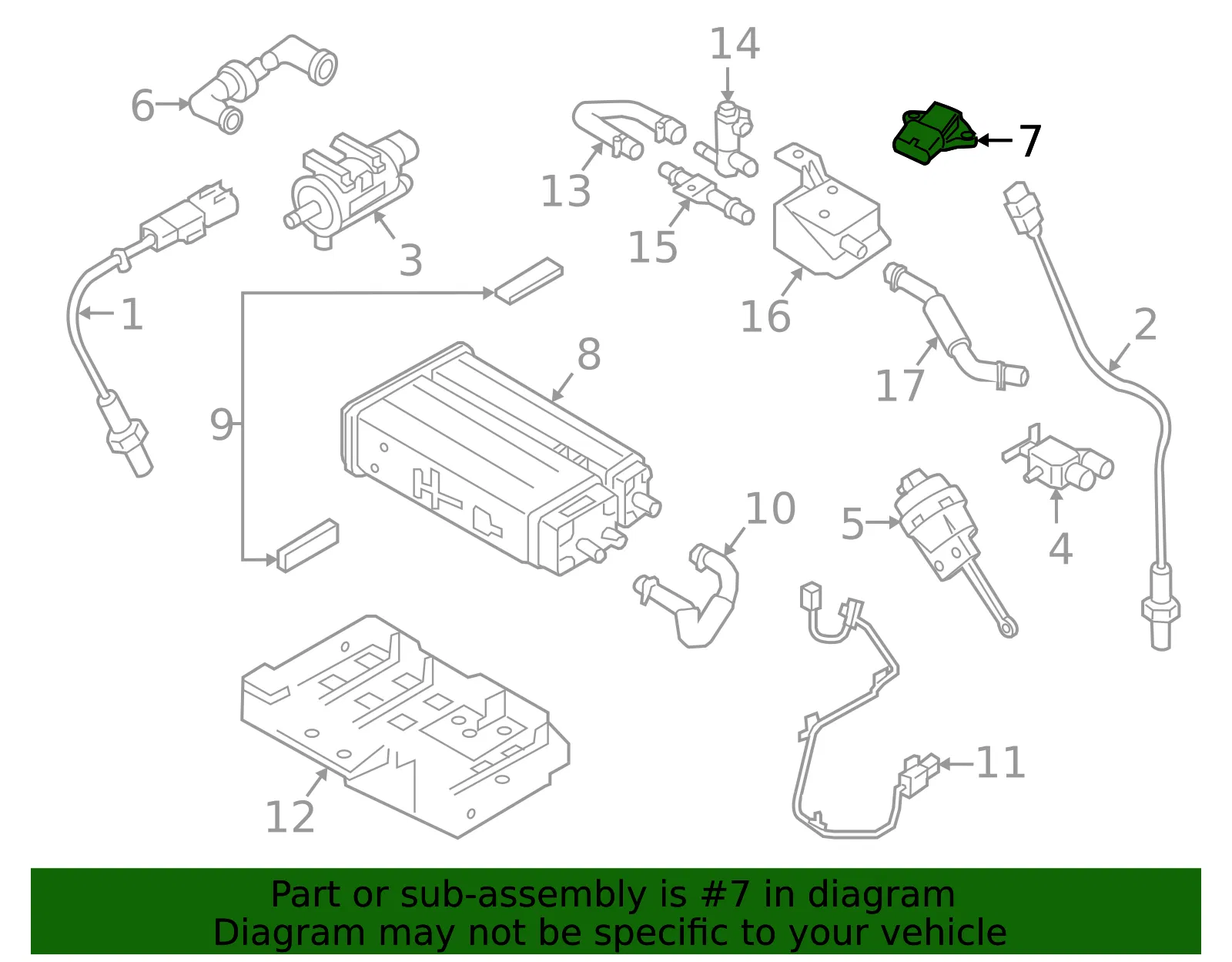 Map Sensor - Kia (39300-2B000) - view 3