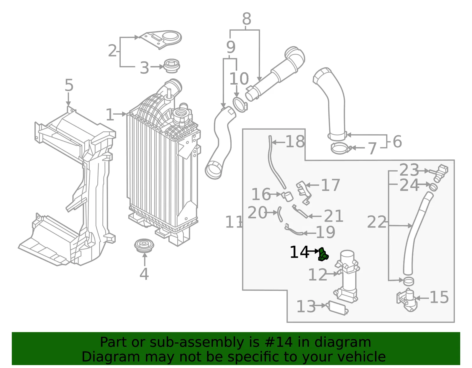 Boost Sensor - Kia (39300-2T750) - view 2
