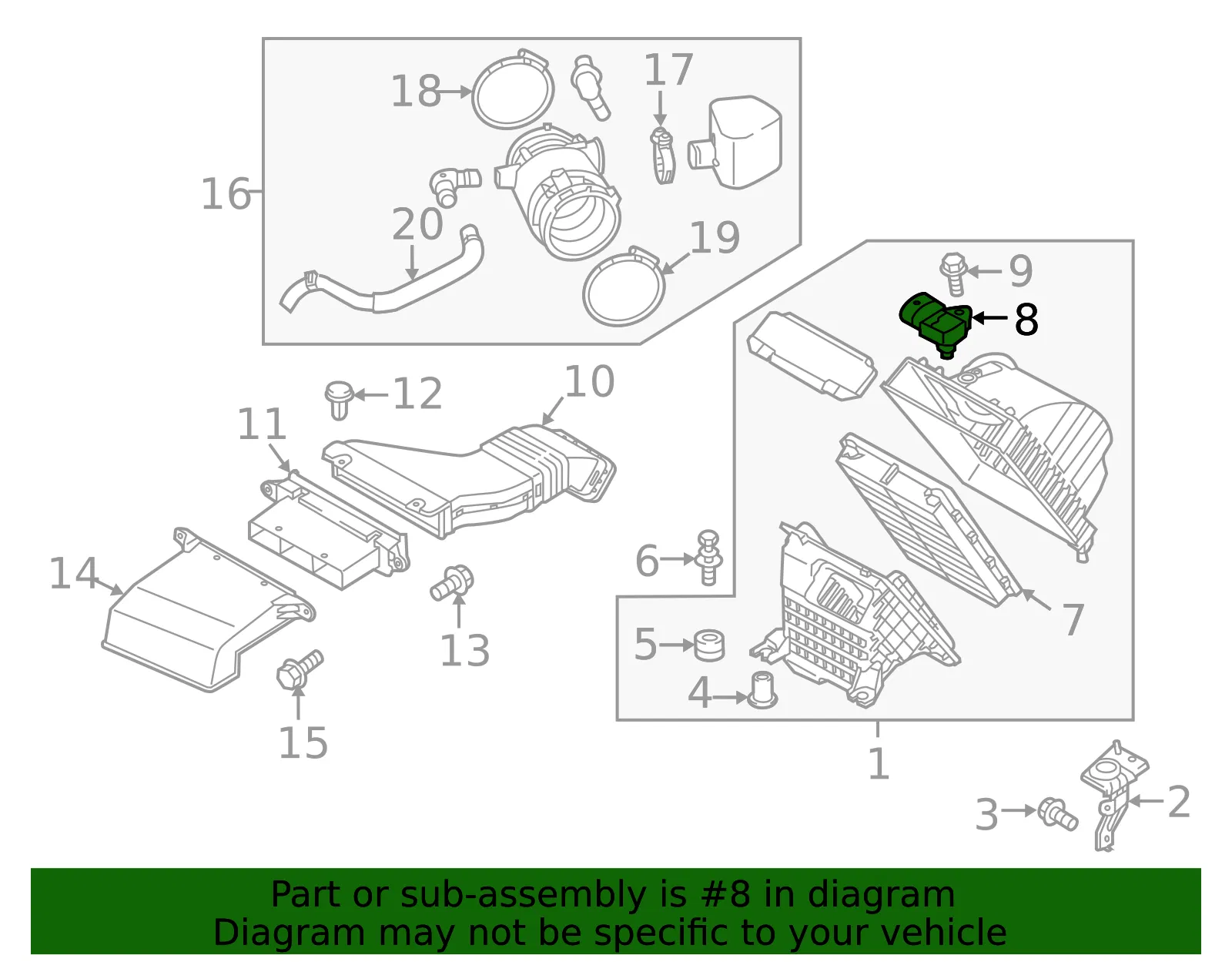 Sensor - Kia (39300-3C300) - view 2