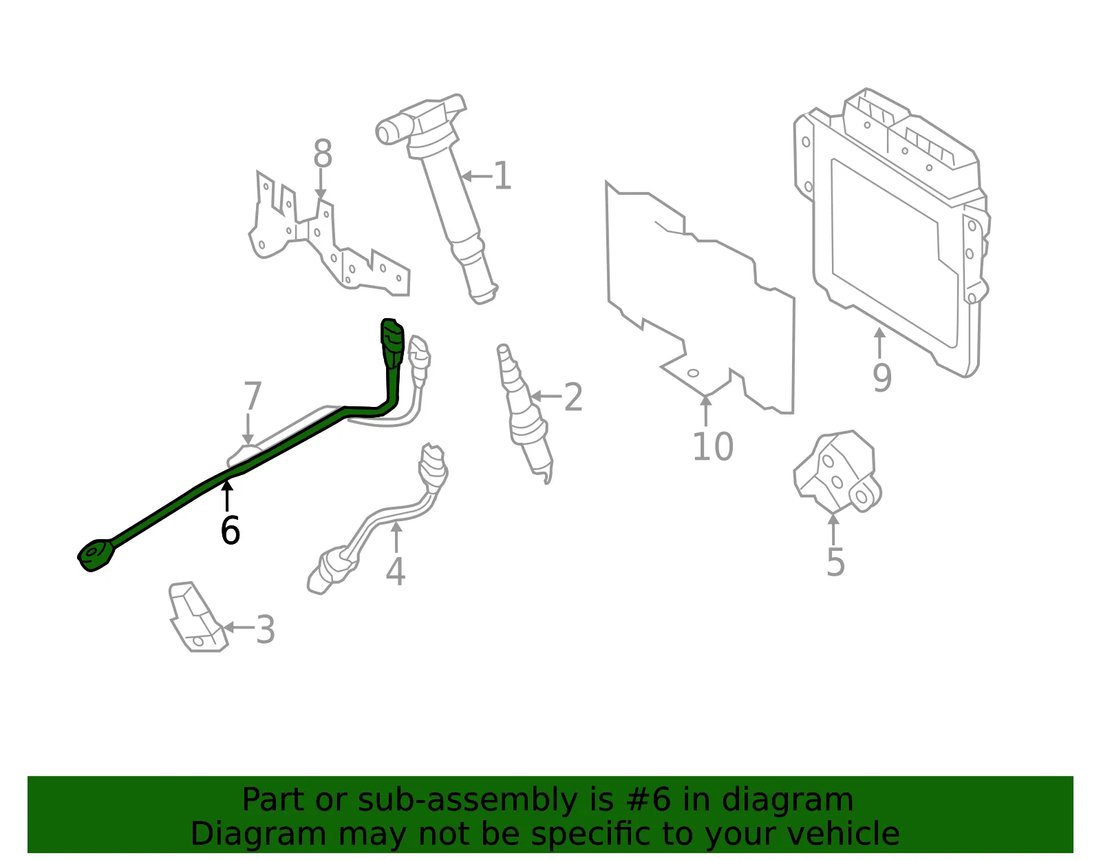 Knock Sensor - Kia (39320-3F000) - view 2