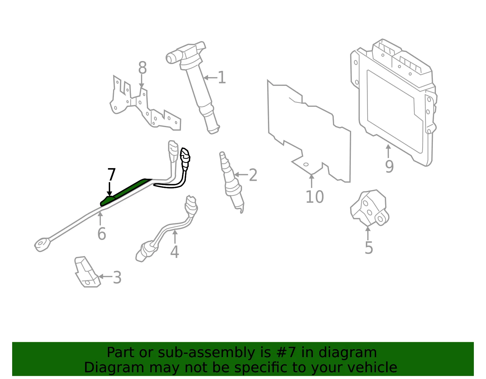Knock Sensor - Kia (39320-3F010) - view 2