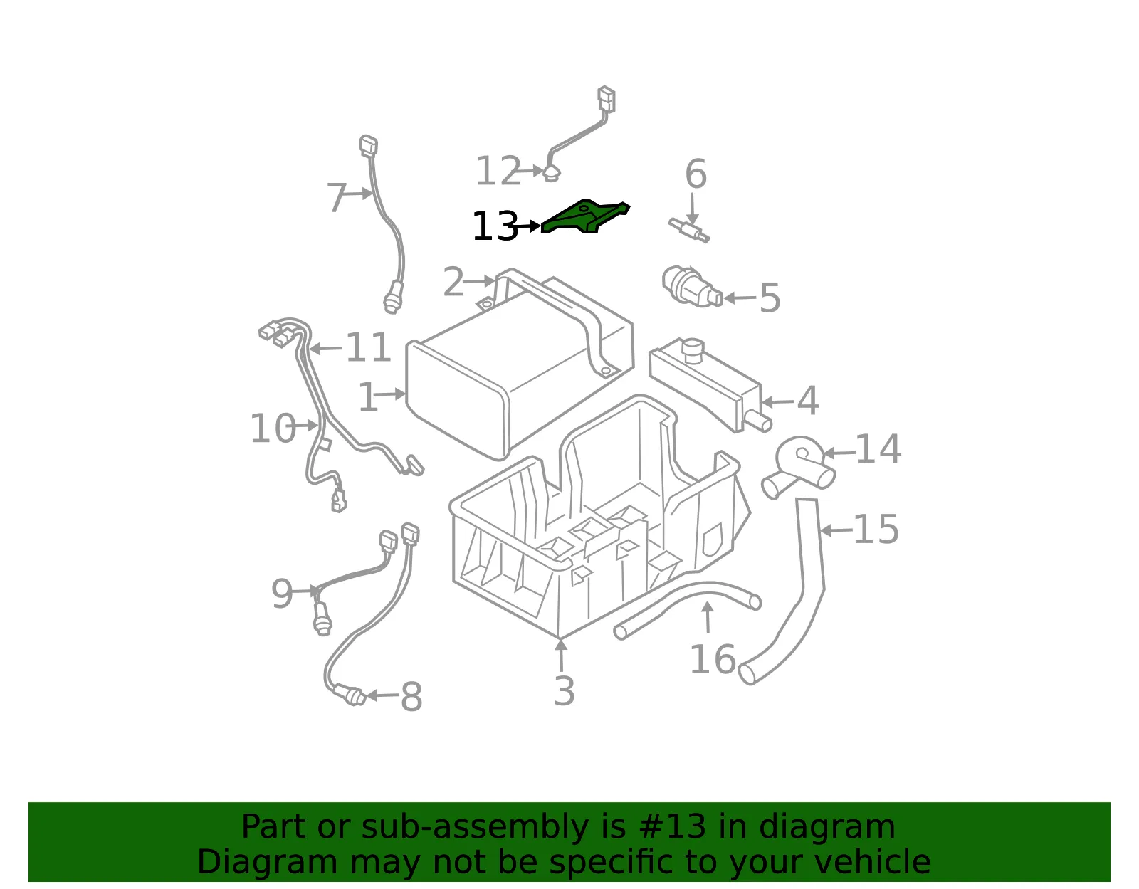 Knock Sensor Bracket - Kia (39321-35510) - view 2