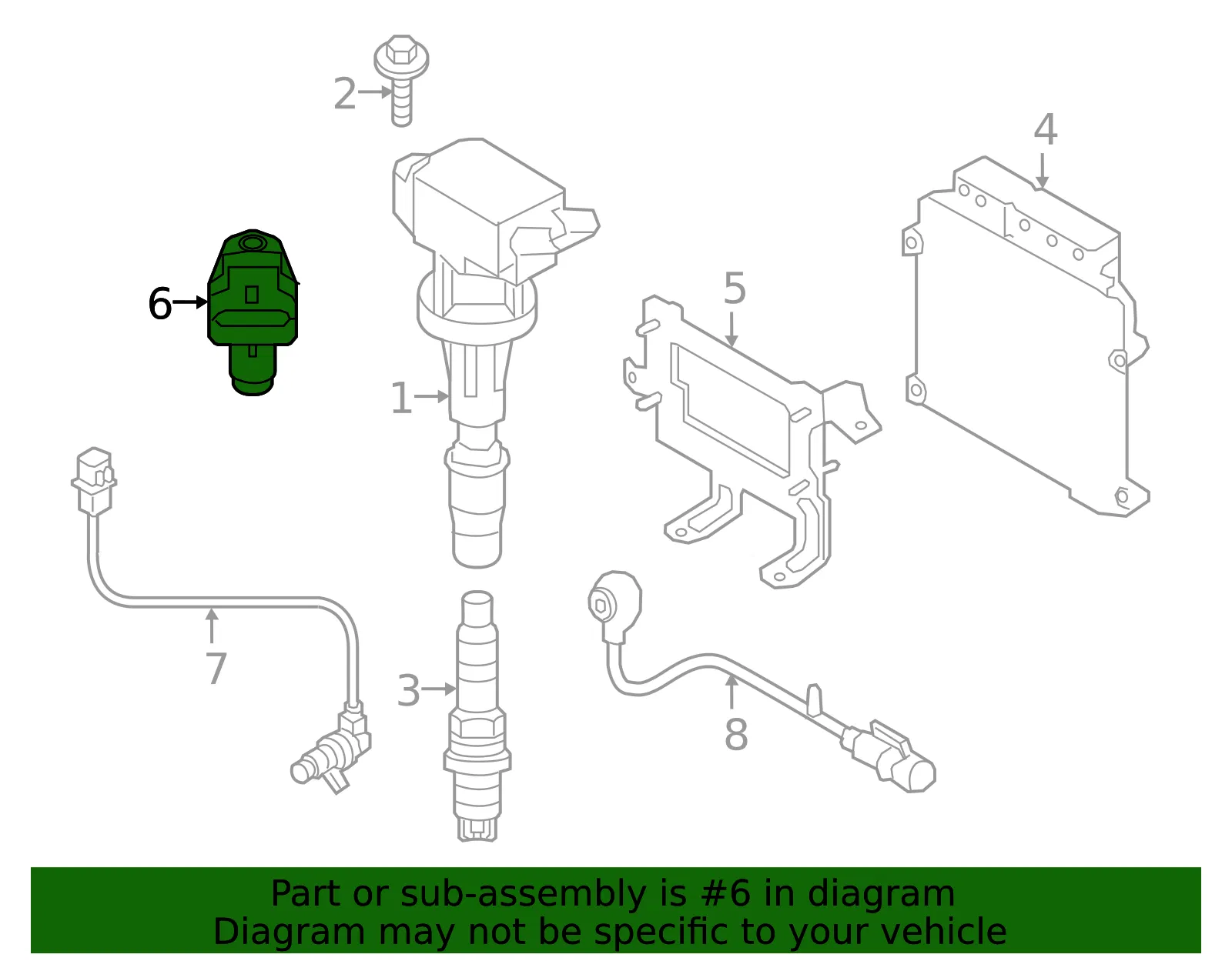 Engine Camshaft Position Sensor - Kia (39350-2B030) - view 2
