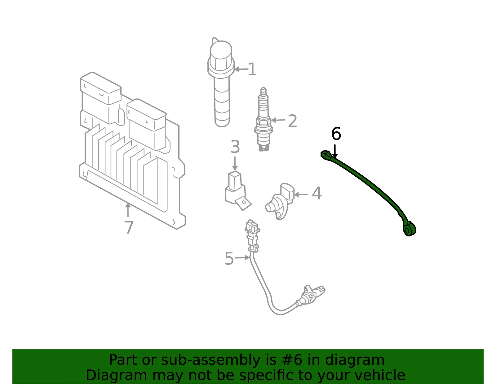 Knock Sensor - Kia (39510-38021) - view 2