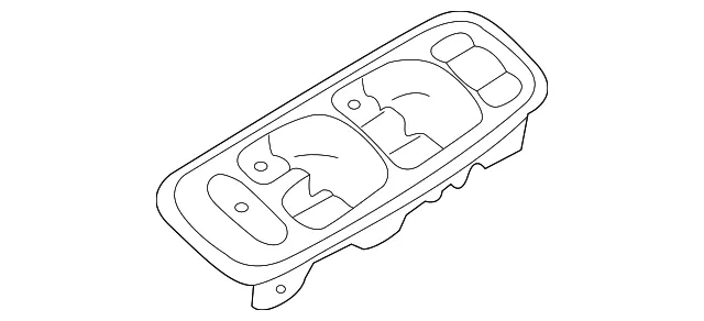 Switch Bezel - Passenger Side (RH) - Volvo (39801513) - view 2