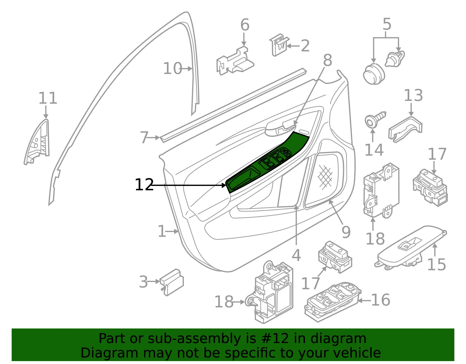 Switch Panel - Volvo (39823336) - view 2