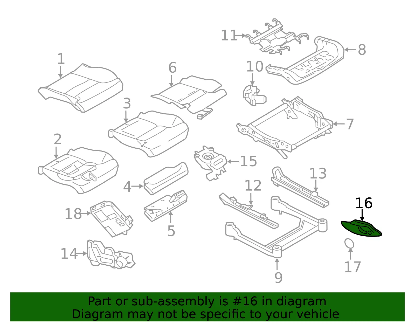 Switch Bezel - Volvo (39831636) - view 2