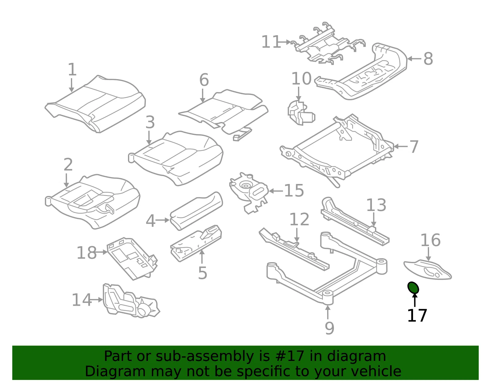 Switch Bezel Cap - Volvo (39834857) - view 2