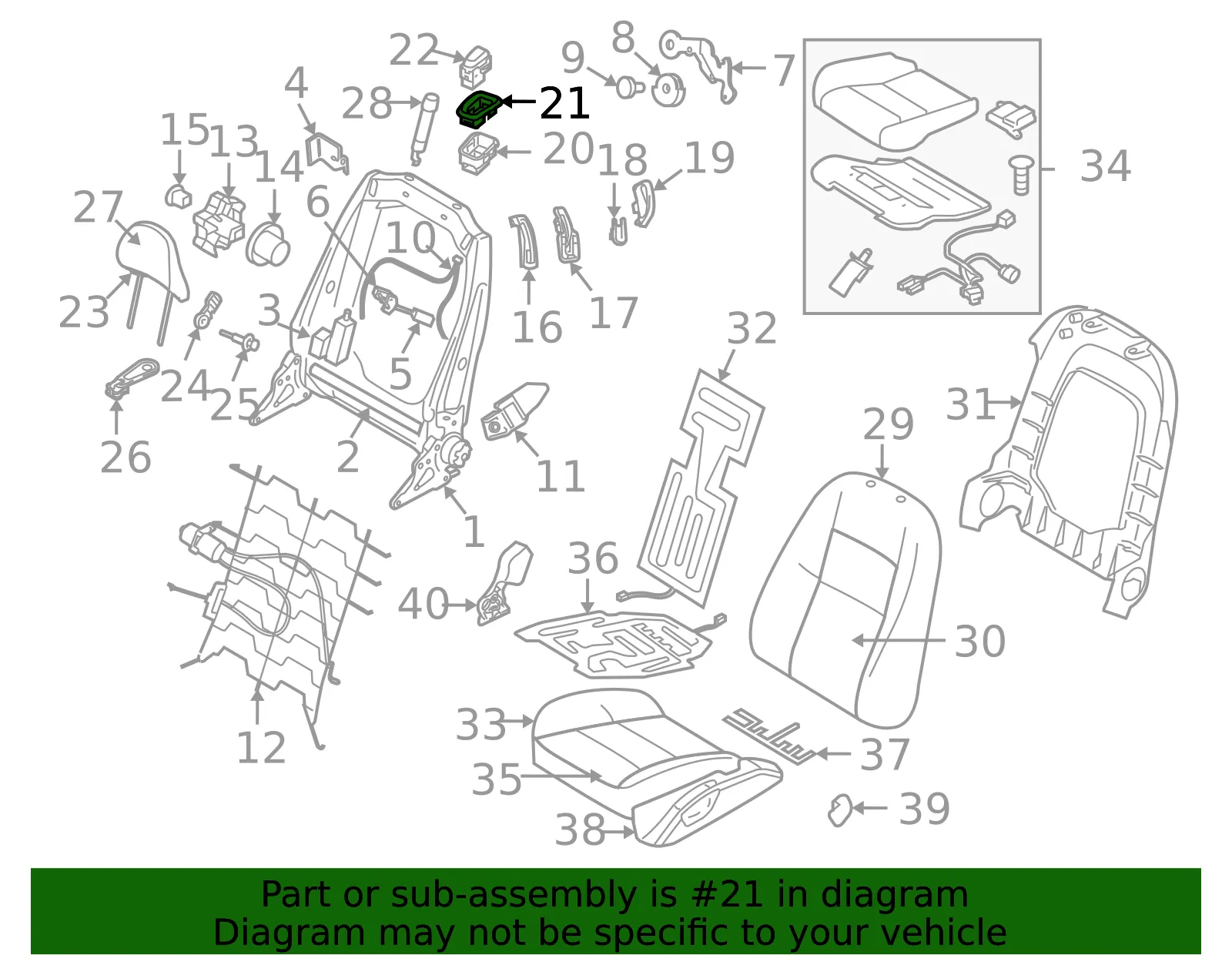 Switch Bezel - Volvo (39897808) - view 2