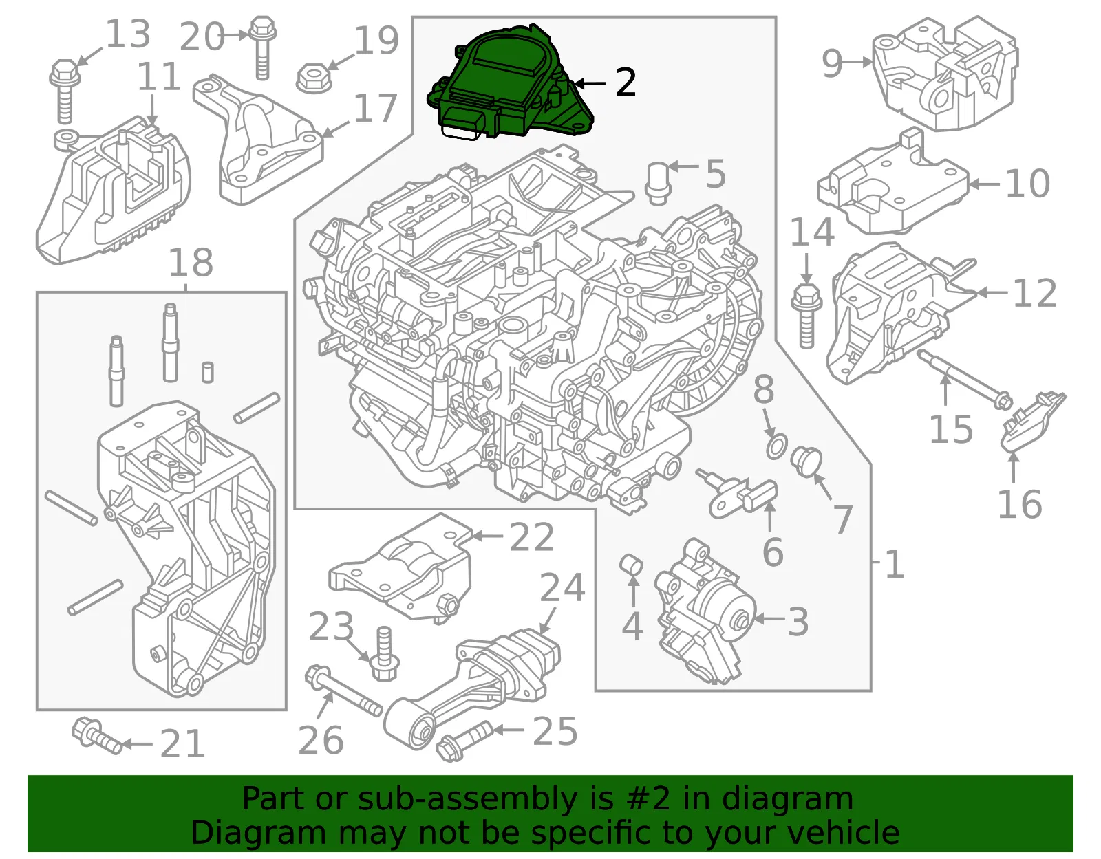 Actuator Assembly - Kia (42910-18SA0) - view 2