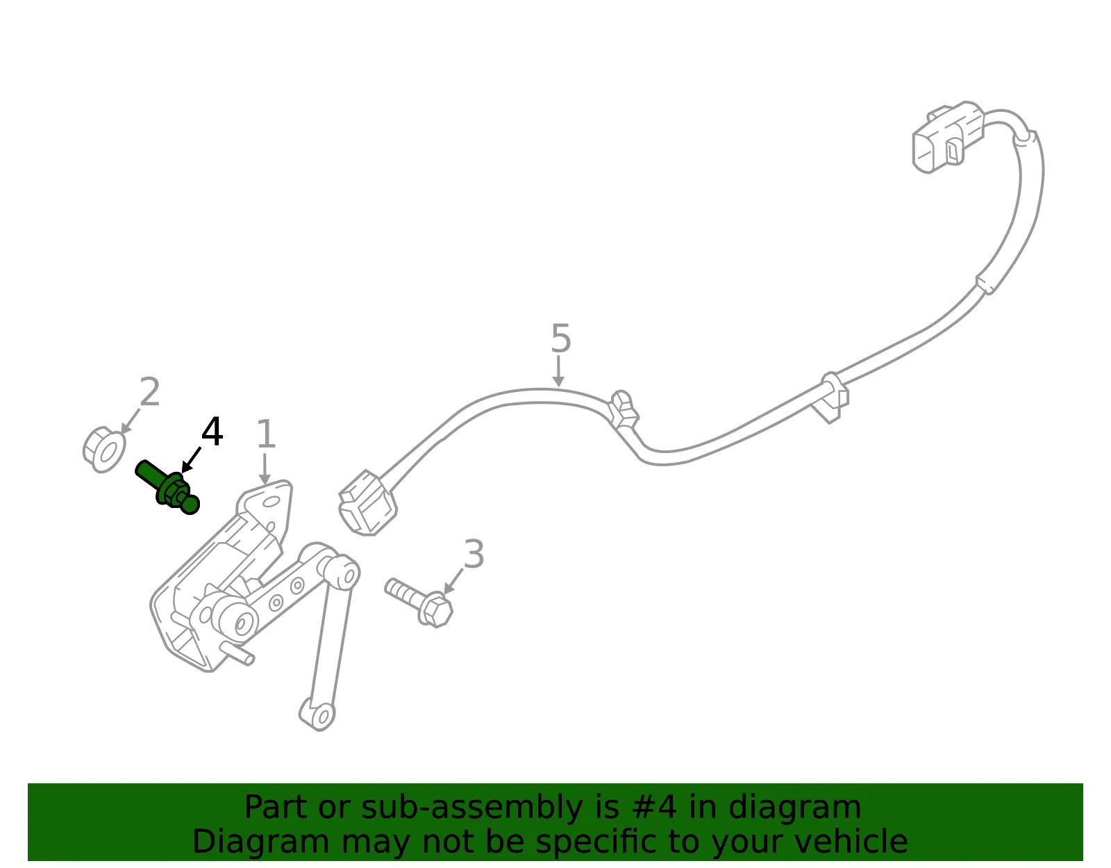 Height Sensor Ball Stud - Kia (43784-D3090) - view 2