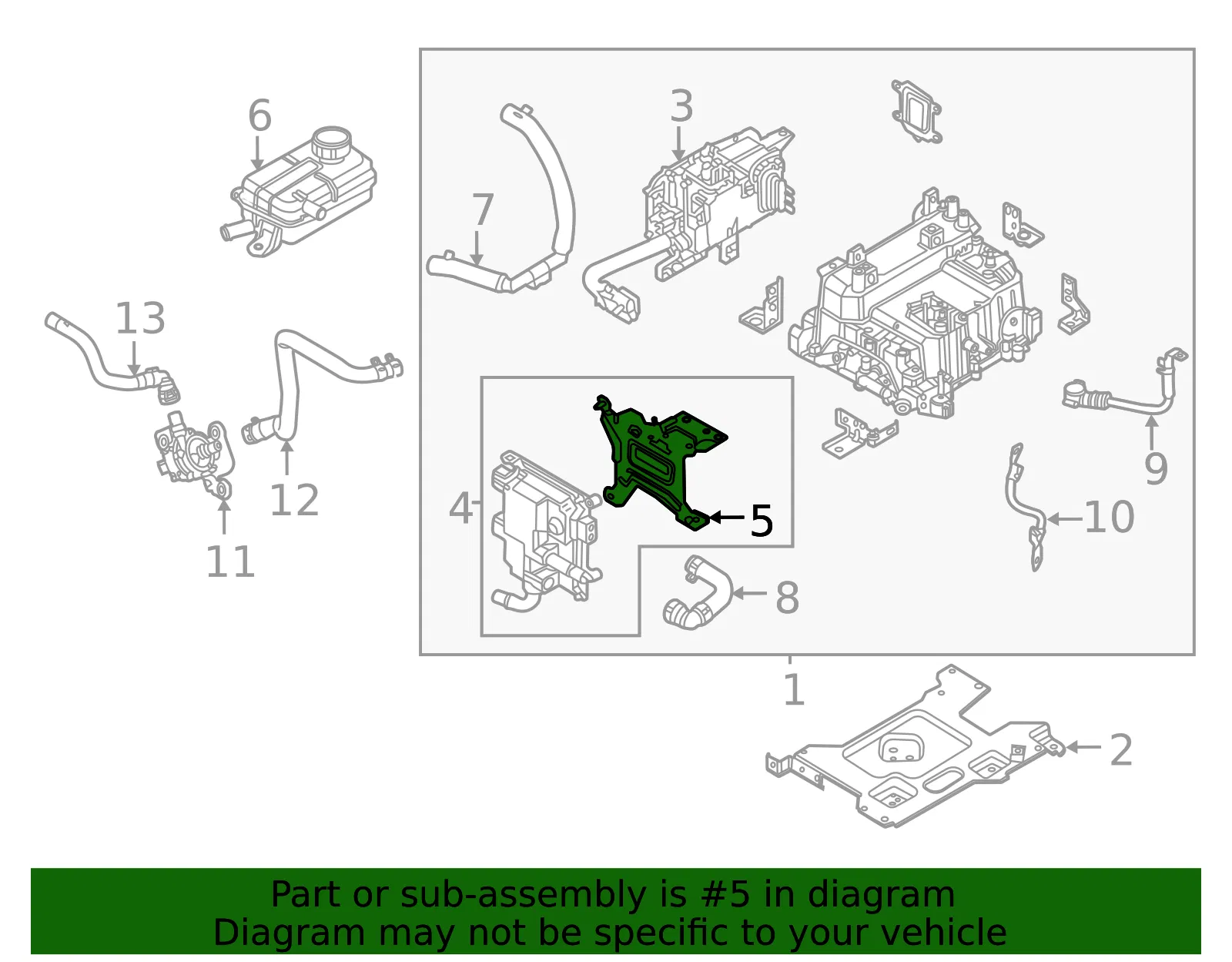 Control Module Bracket - Kia (46192-3D010) - view 2
