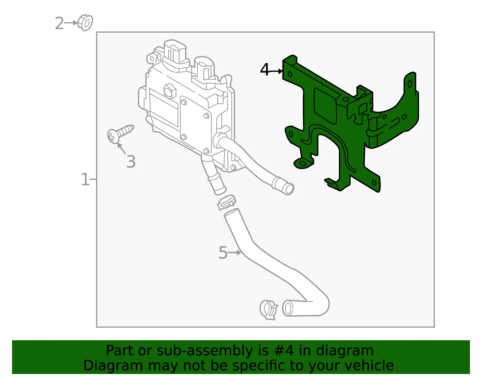 Controller Bracket - Kia (46192-3D600) - view 2