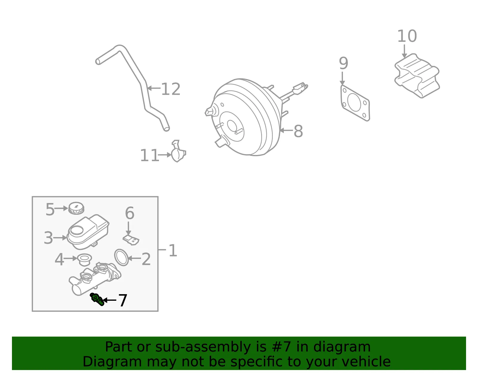 Pressure Sensor - Nissan (47240-3X00A) - view 4