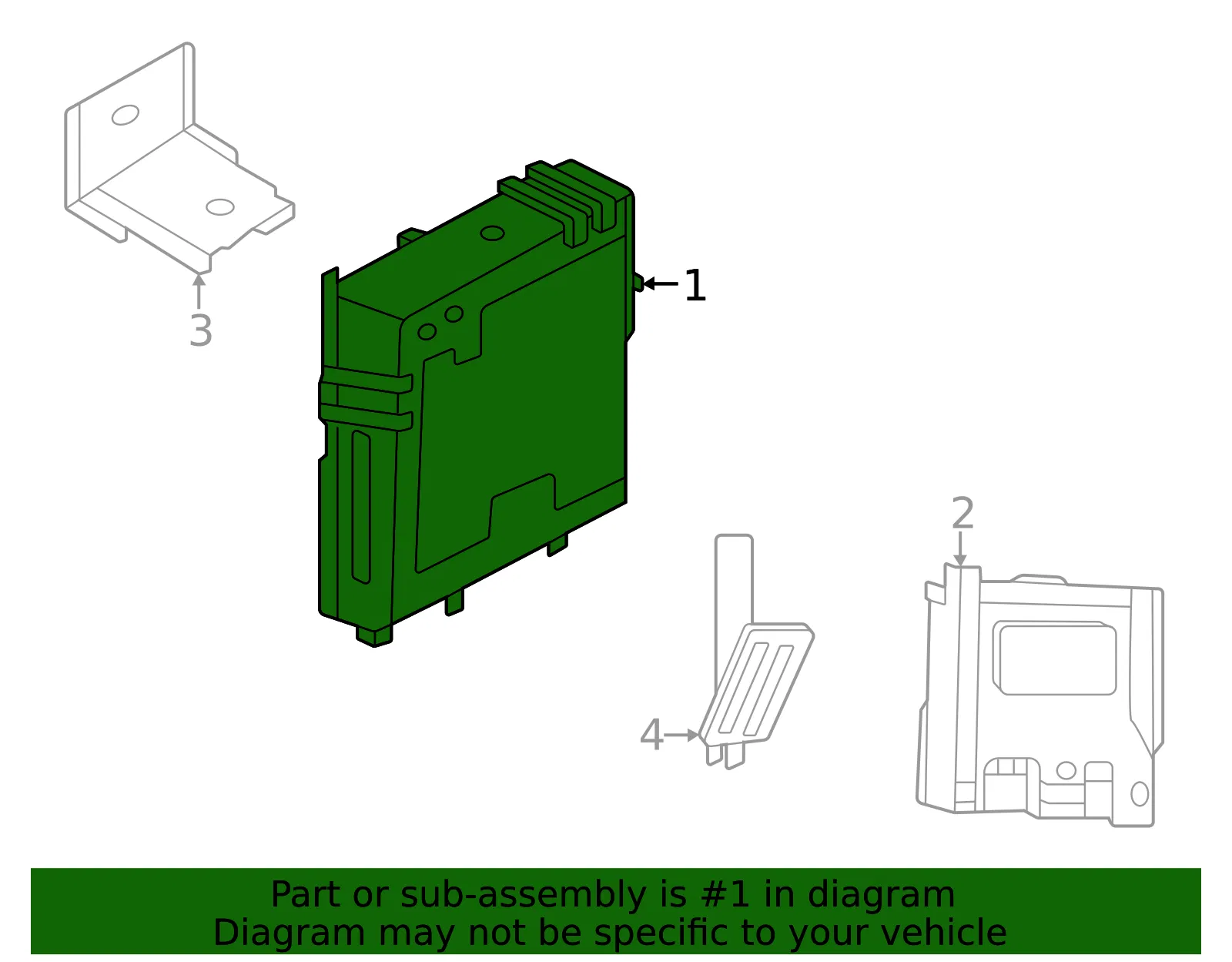Control Module - Nissan (47880-6US0C) - view 2