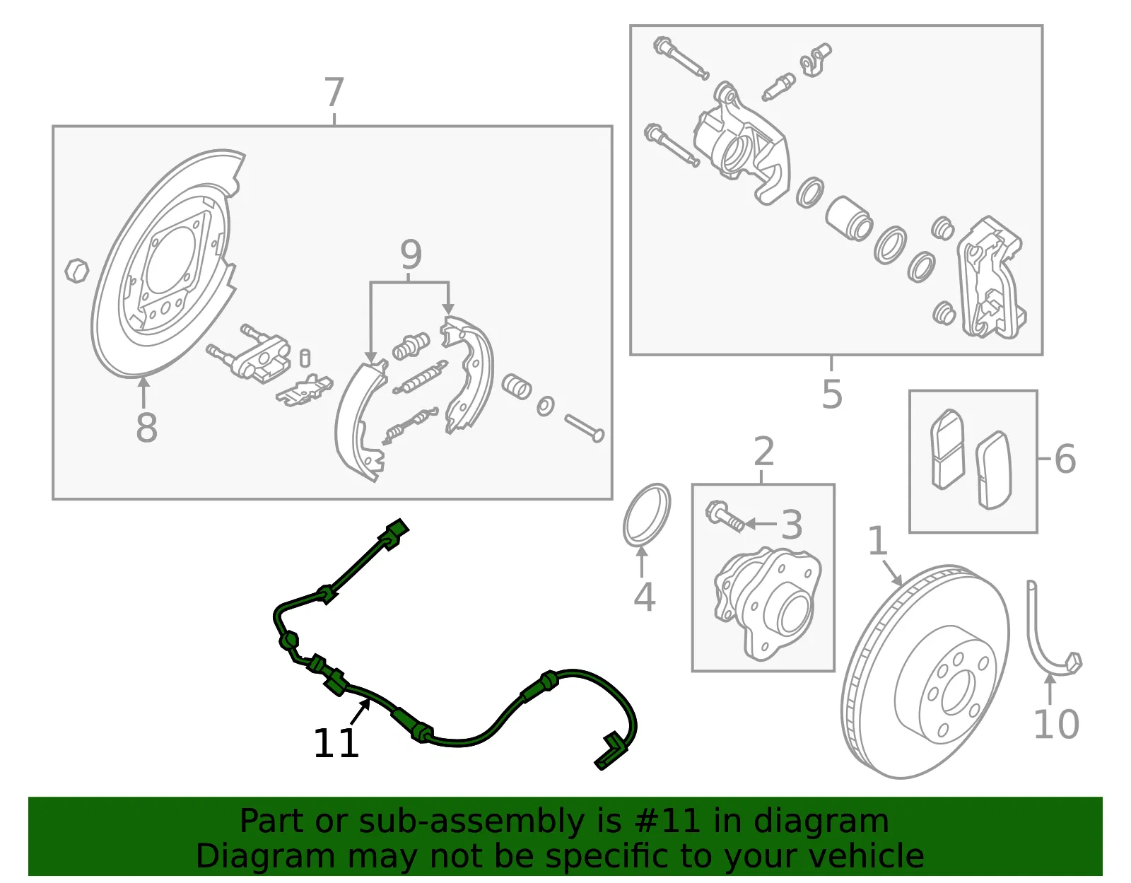 ABS Sensor - Nissan (47900-3TA2A) - view 5