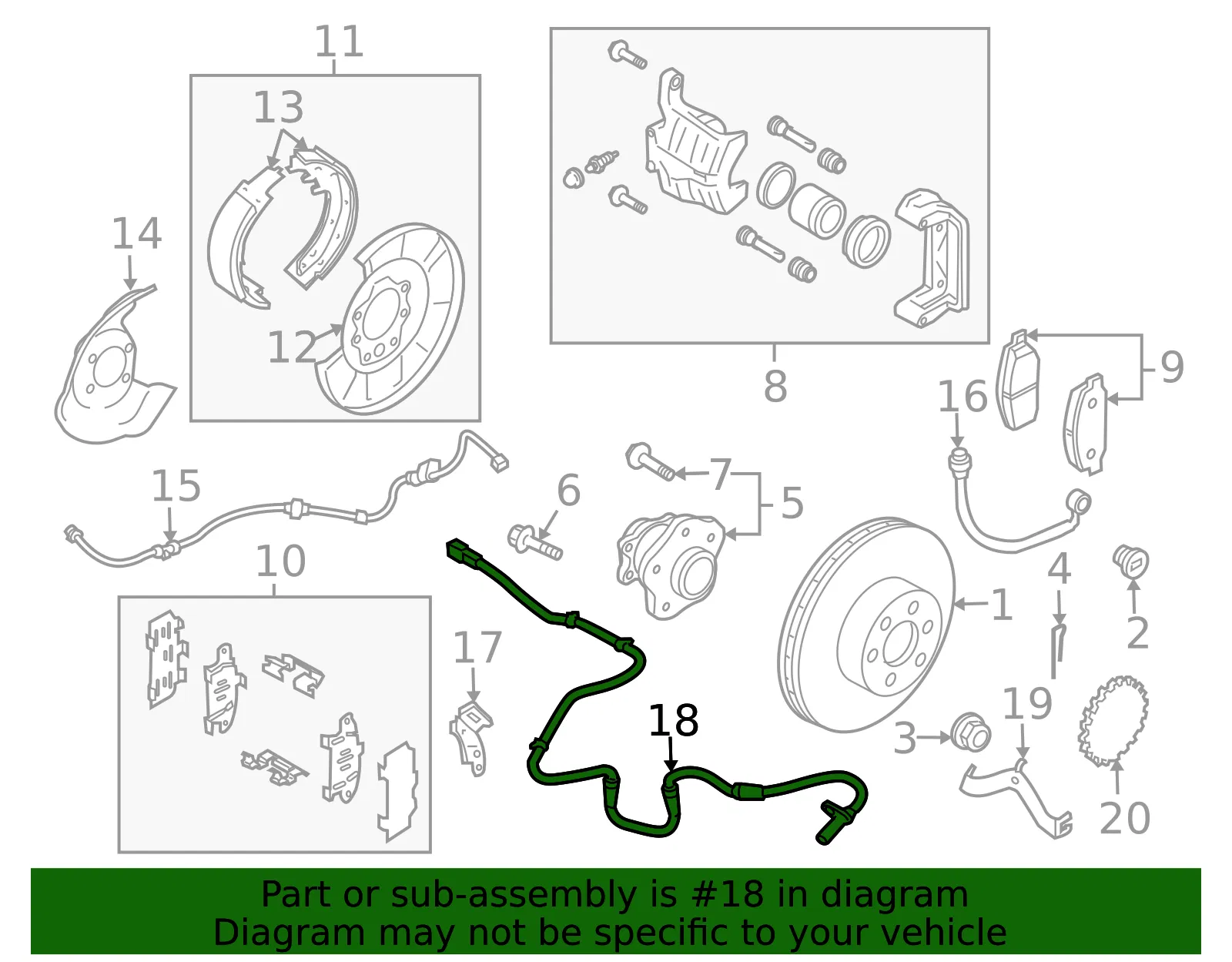 ABS Sensor - Nissan (47900-4CB4B) - view 2
