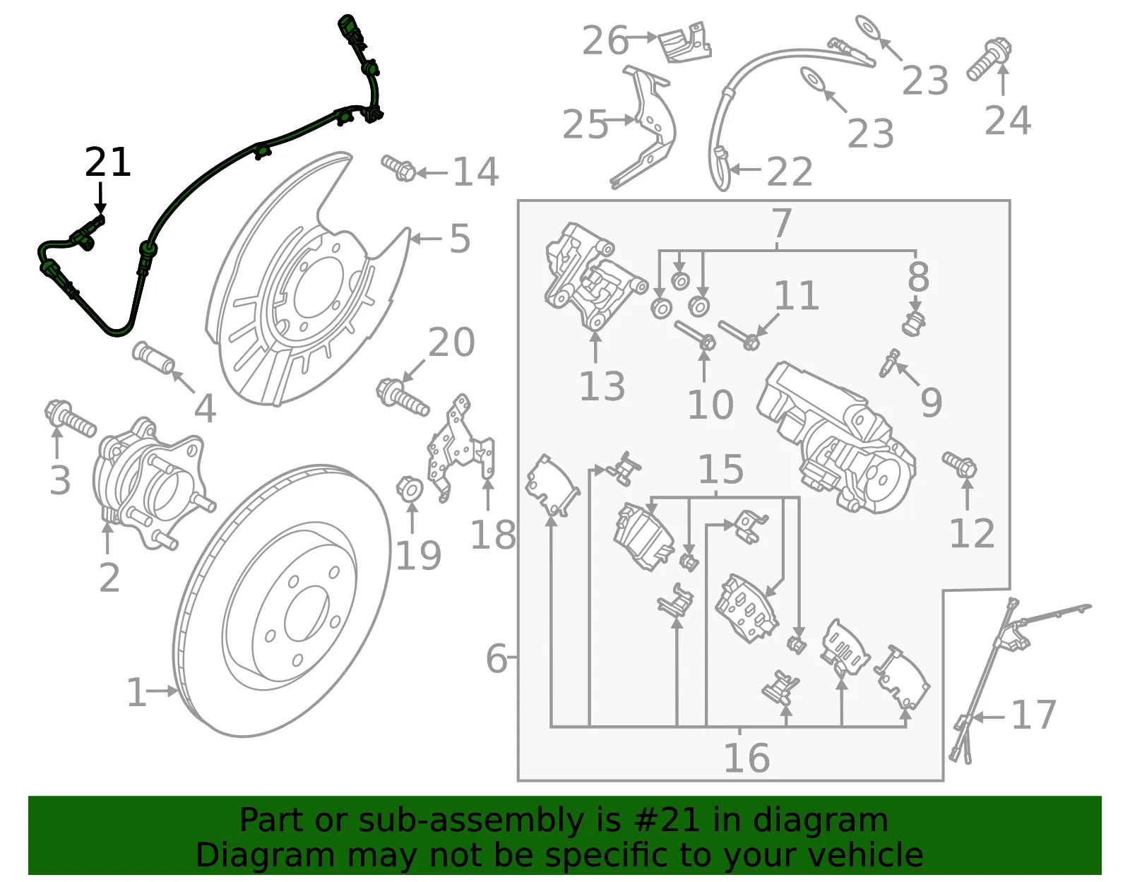 ABS Sensor - Nissan (47900-5MR0A) - view 2