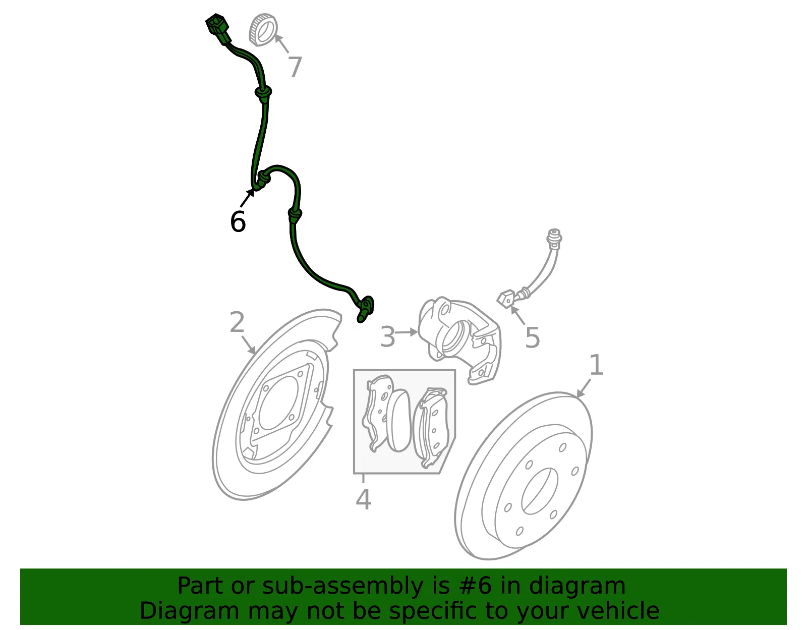 ABS Wheel Speed Sensor - Nissan (47900-9CA3A) - view 4