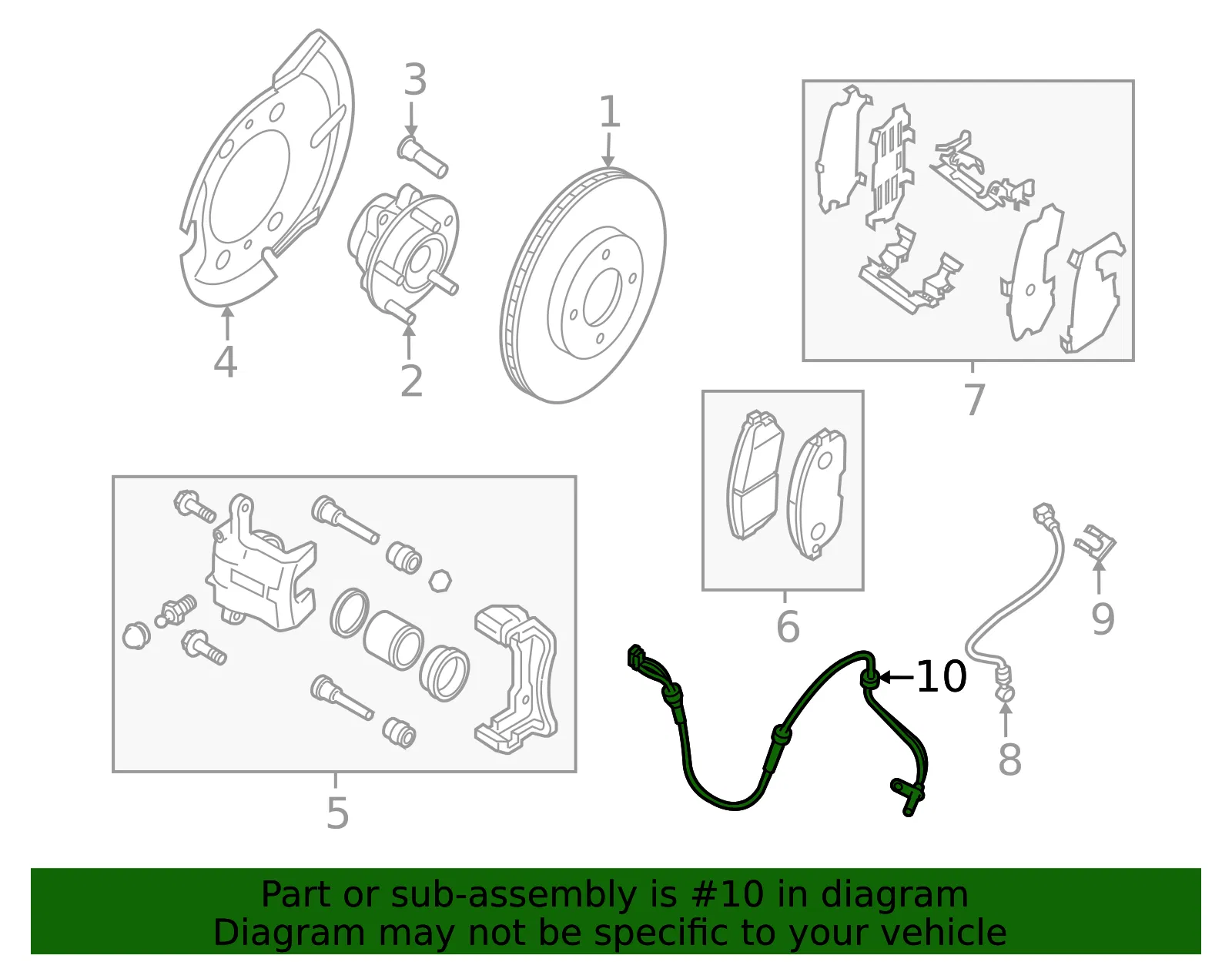 ABS Sensor - Nissan (47910-3DA0A) - view 4