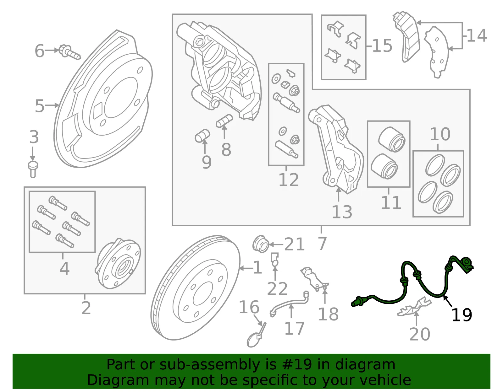 ABS Sensor - Nissan (47910-EZ00A) - view 4