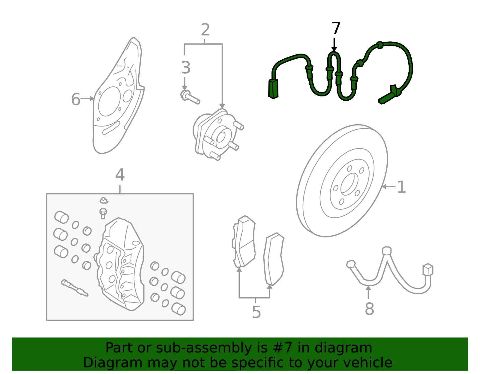 ABS Sensor - Nissan (47910-JF00A) - view 4