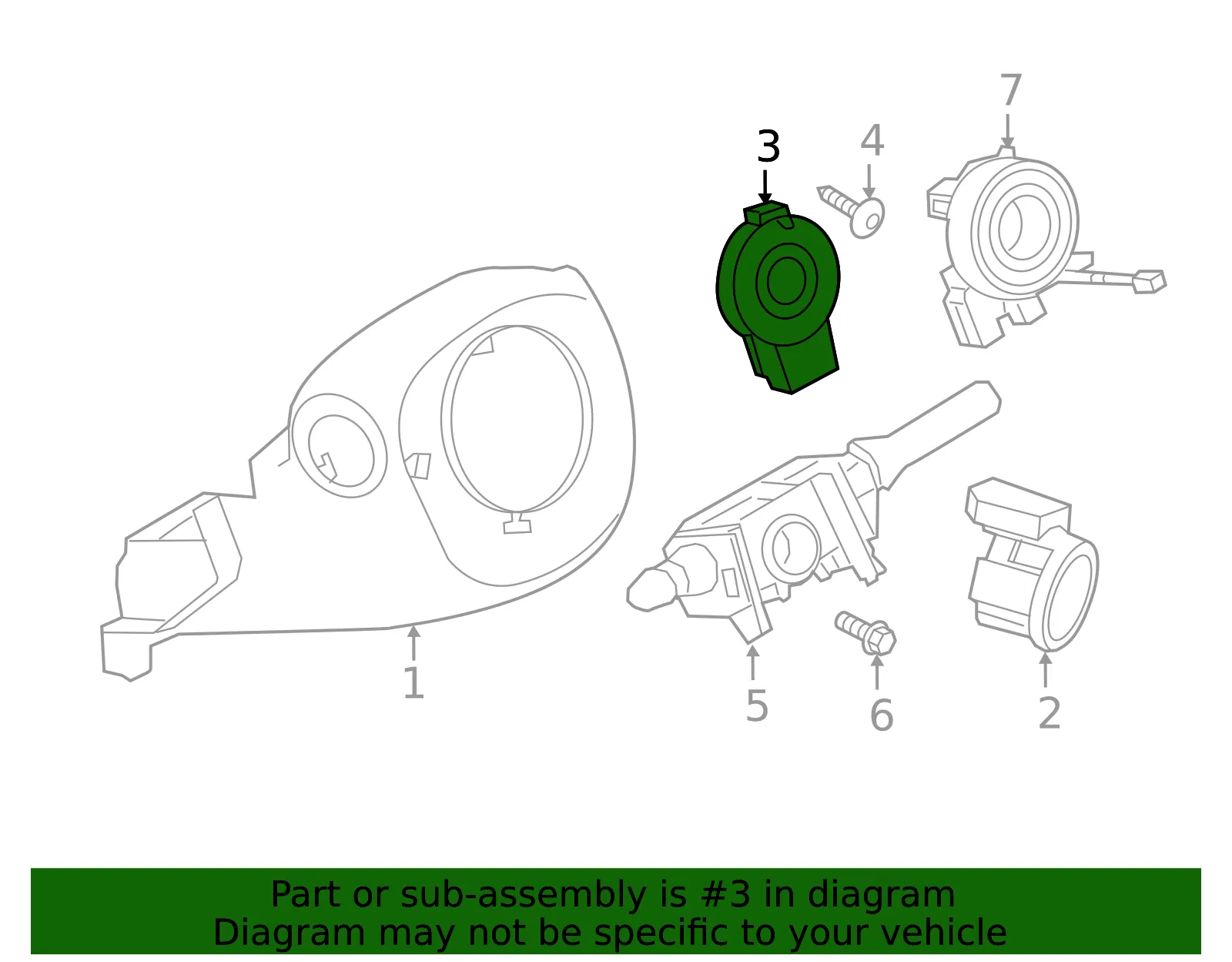 Position Sensor - Nissan (47945-5RW0A) - view 2