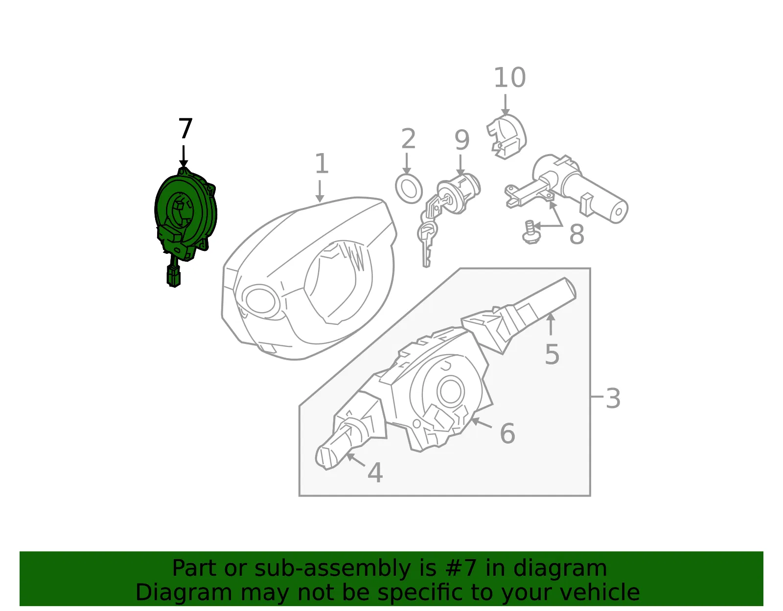 Angle Sensor - Nissan (47945-AS500) - view 3